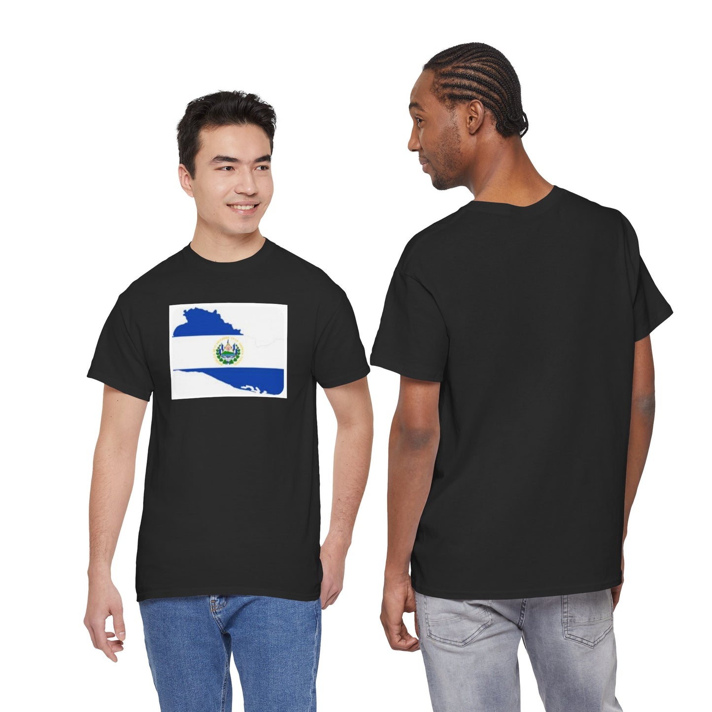 Unisex Heavy Cotton Tee -- el Salvador flag and map