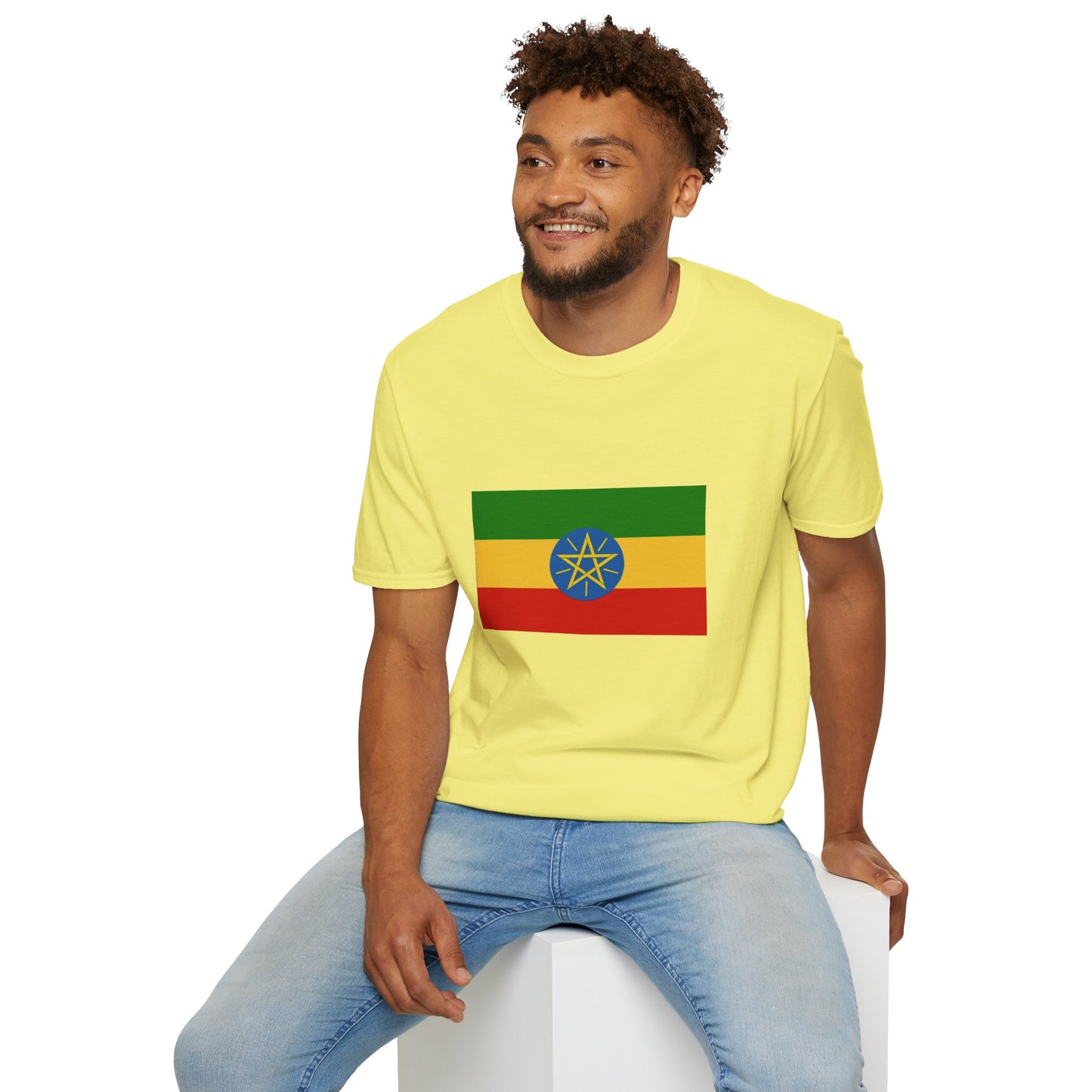 Unisex Softstyle T-Shirt -- Ethiopia Federal Flag