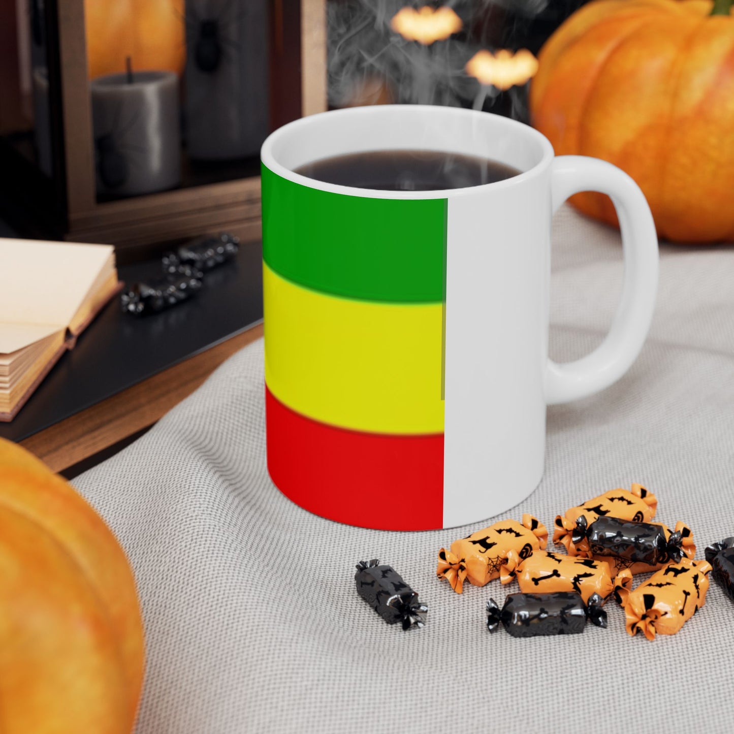Ceramic Mug 11oz -- Ethiopan Flag no Star