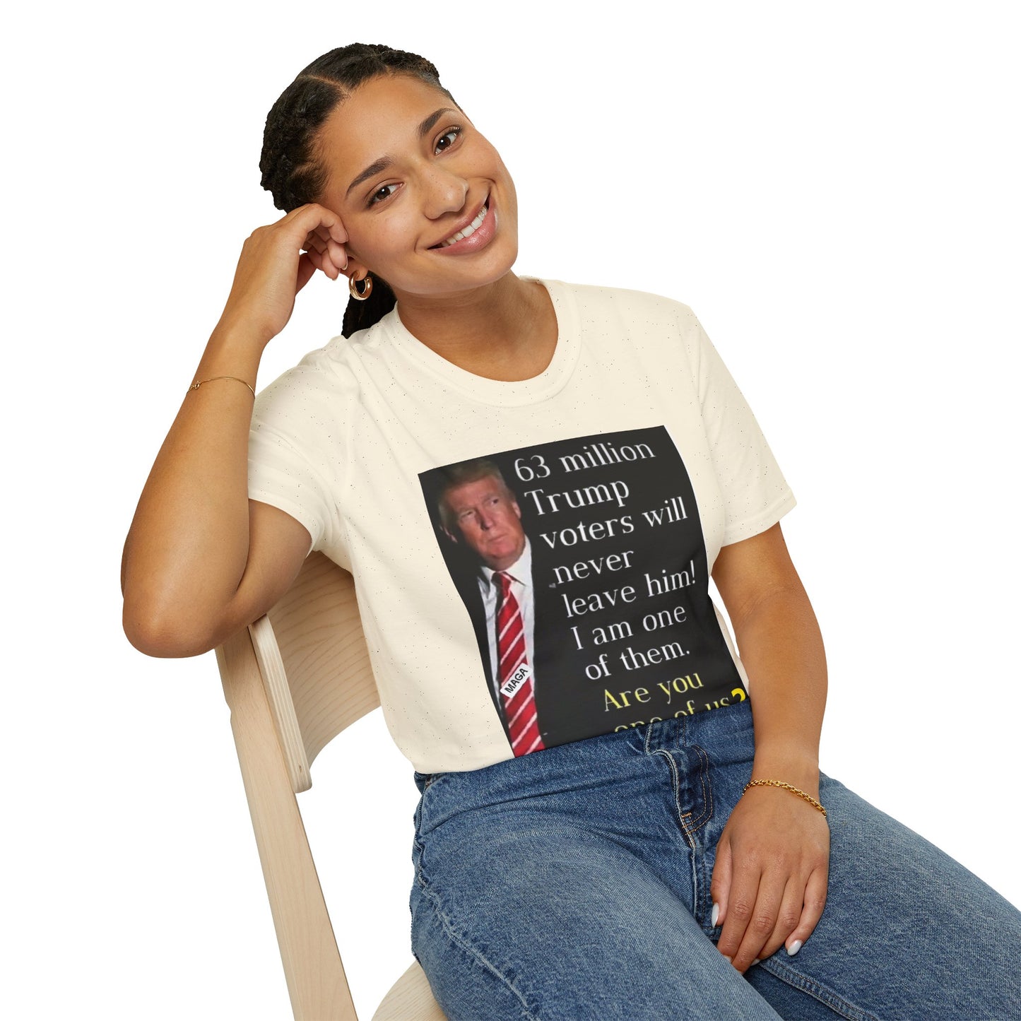 Unisex Softstyle T-Shirt -- Trump 2024