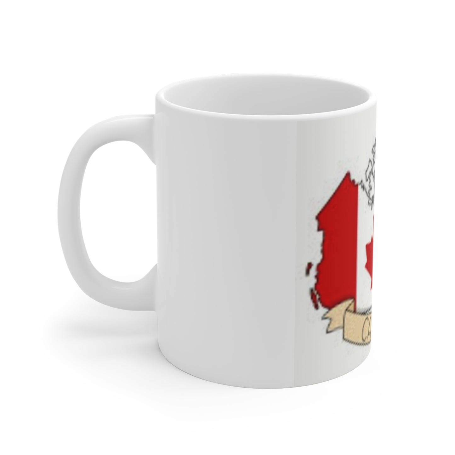 Mug 11oz -- Canada map and flag