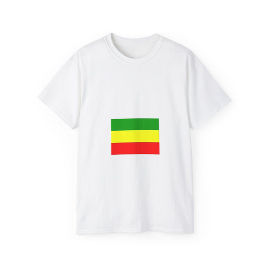 Unisex Ultra Cotton Tee - Ethiopan Flag no star