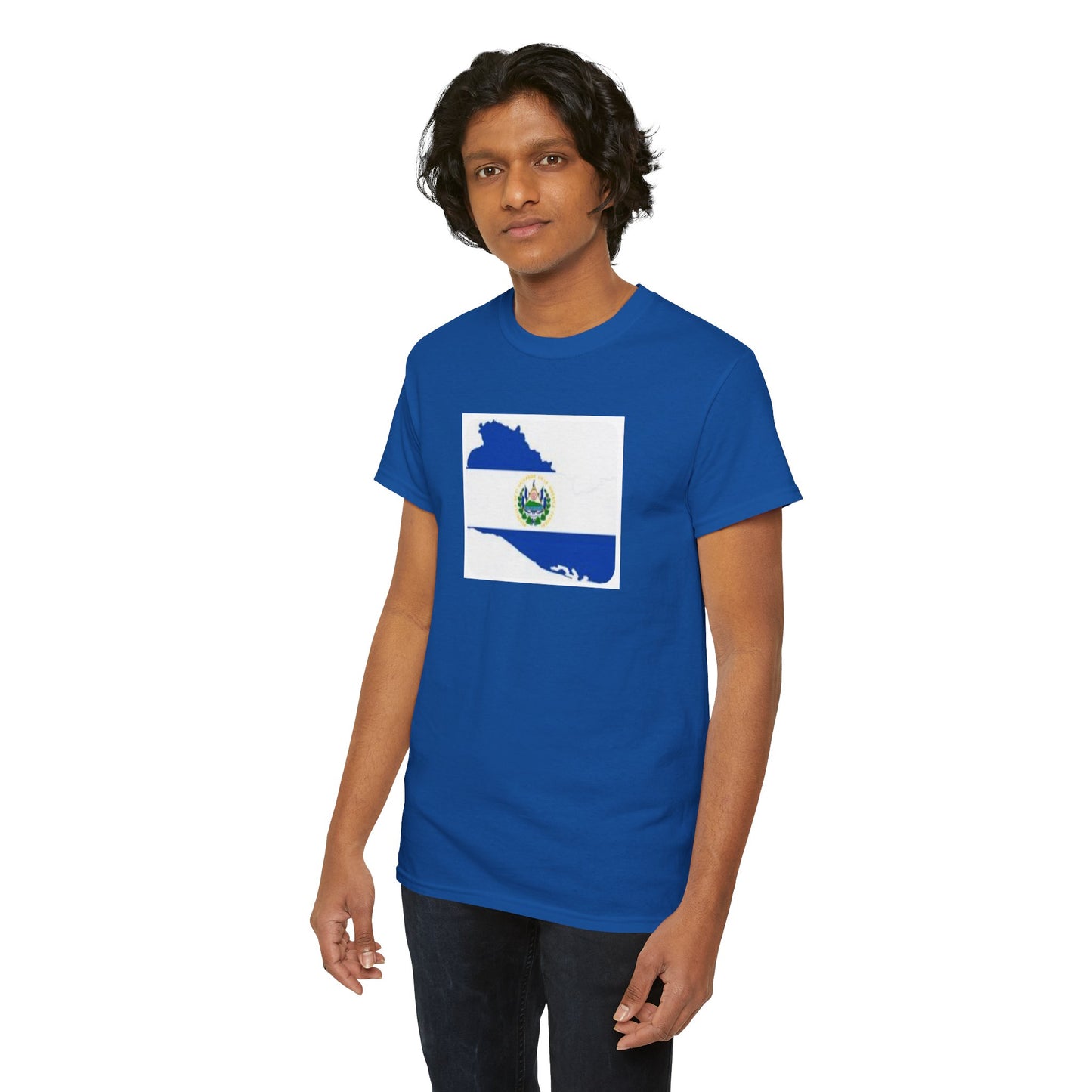Unisex Heavy Cotton Tee -- el Salvador flag and map