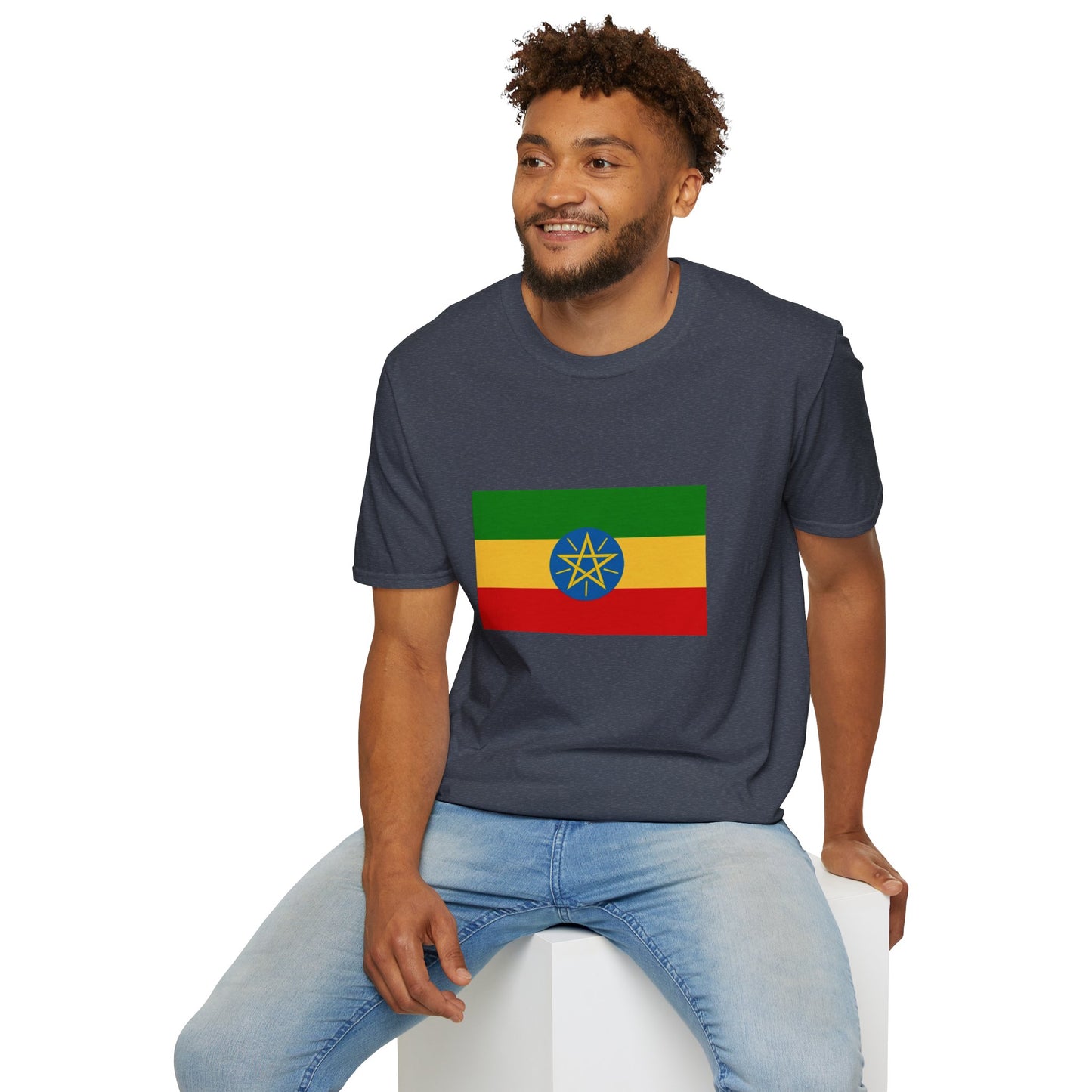 Unisex Softstyle T-Shirt -- Ethiopia Federal Flag