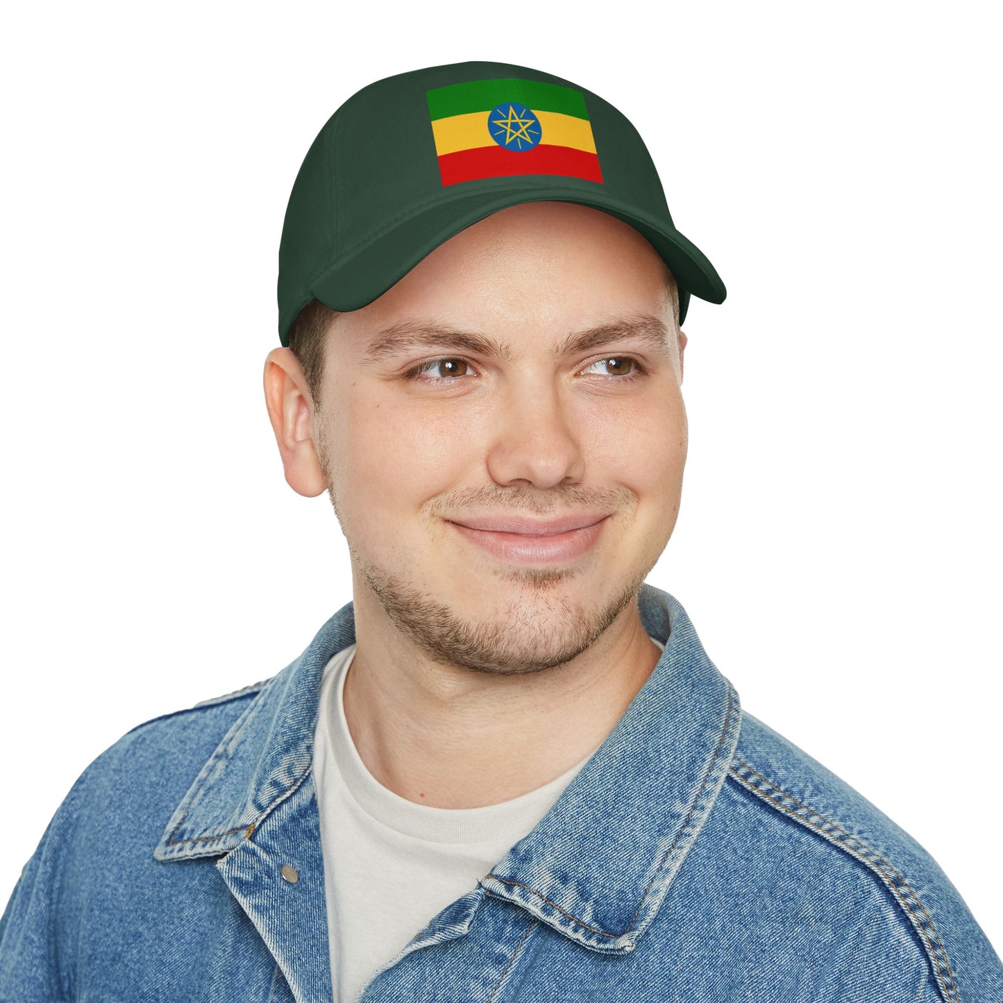 Low Profile Baseball Cap -- Ethiopian Federal Flag