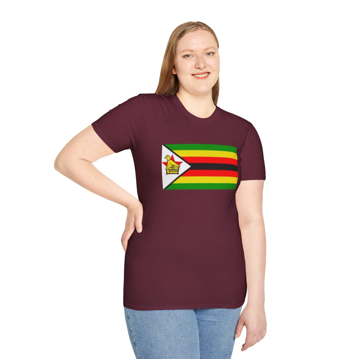 Unisex Softstyle T-Shirt -- Zimbabwe
