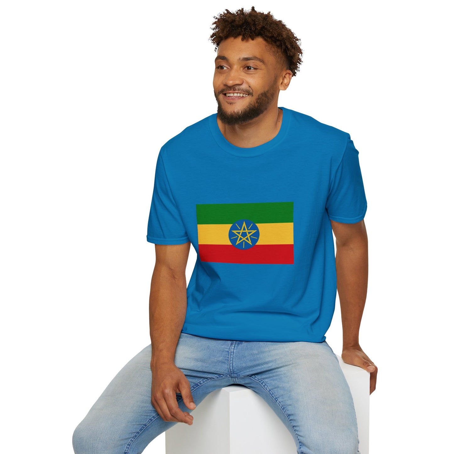 Unisex Softstyle T-Shirt -- Ethiopia Federal Flag