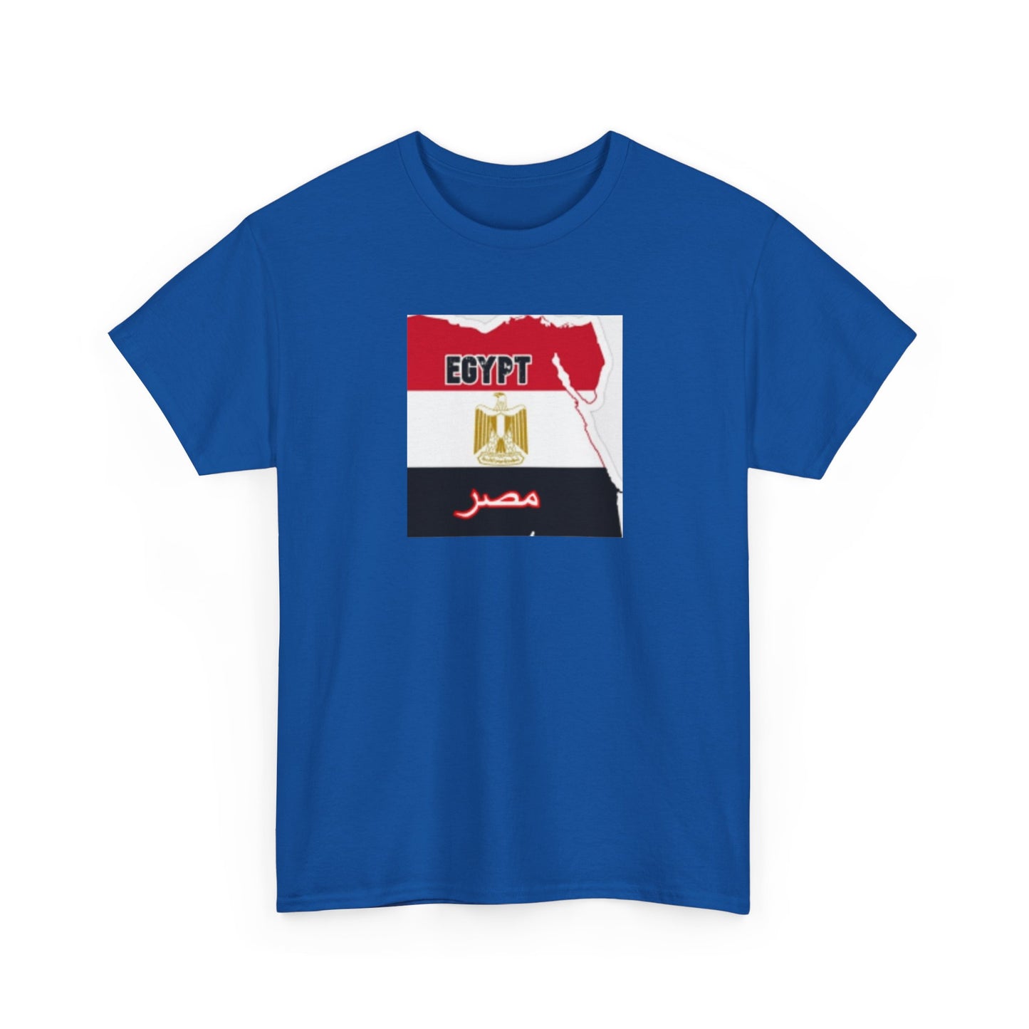 Unisex Heavy Cotton Tee -- Egypt flag and map
