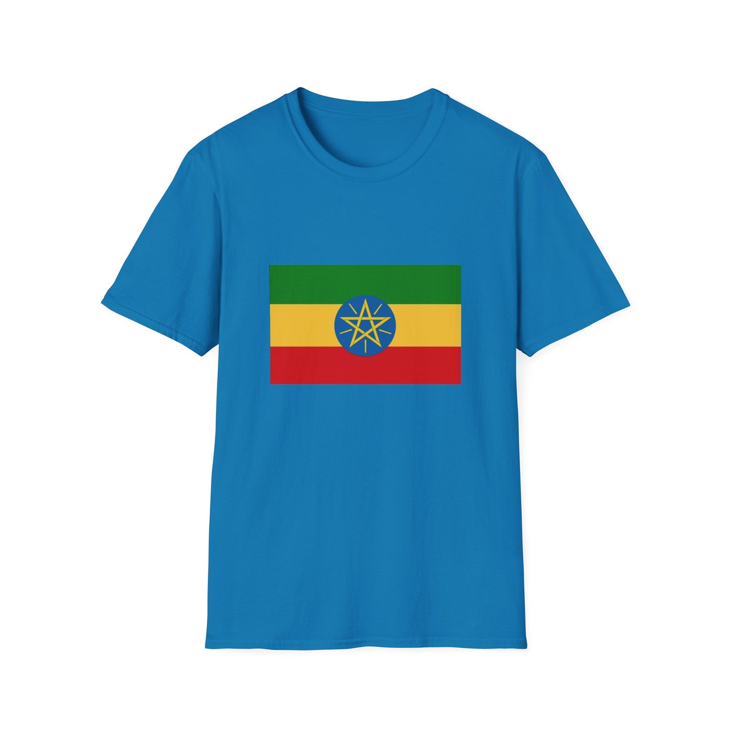 Unisex Softstyle T-Shirt -- Ethiopia Federal Flag