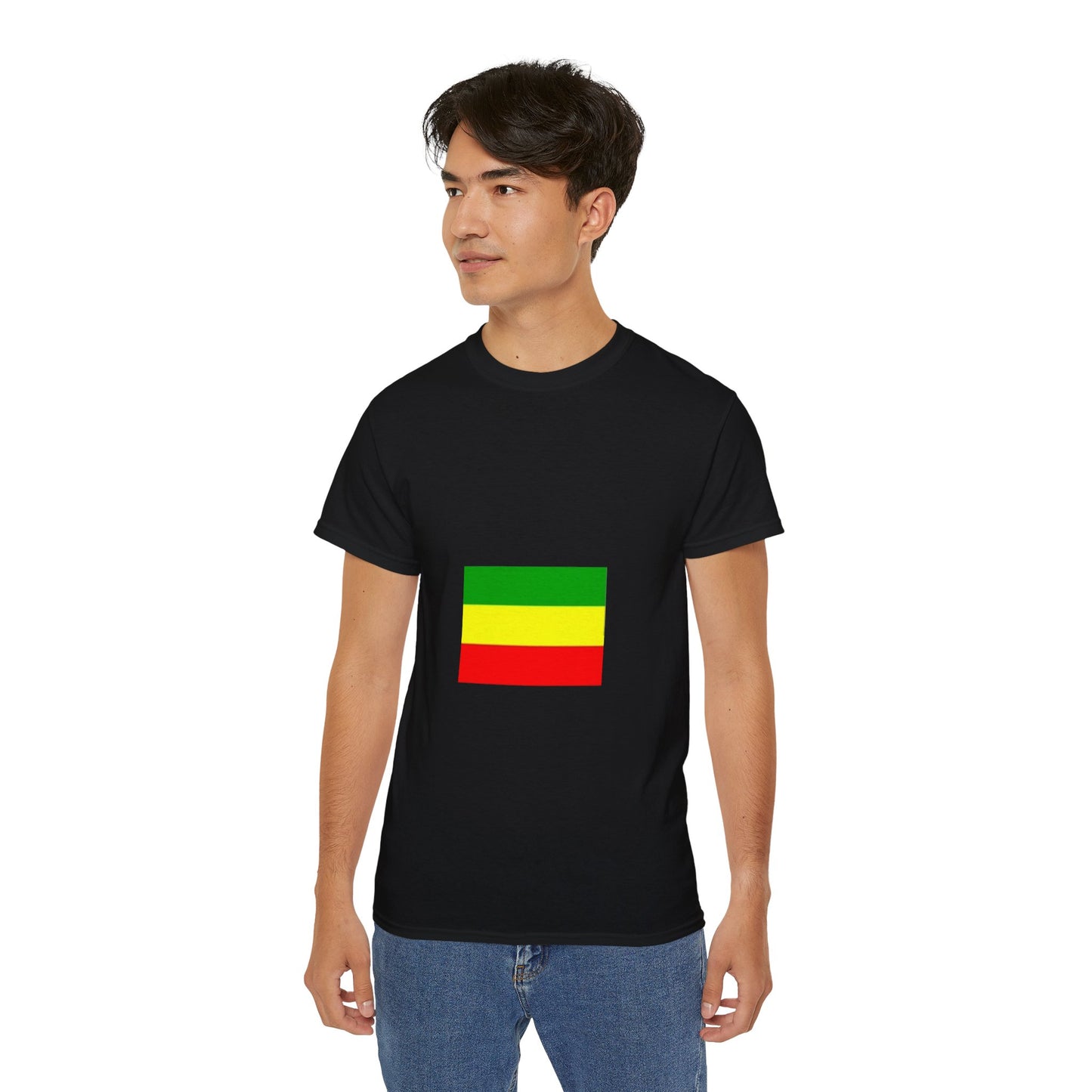 Unisex Ultra Cotton Tee - Ethiopan Flag no star