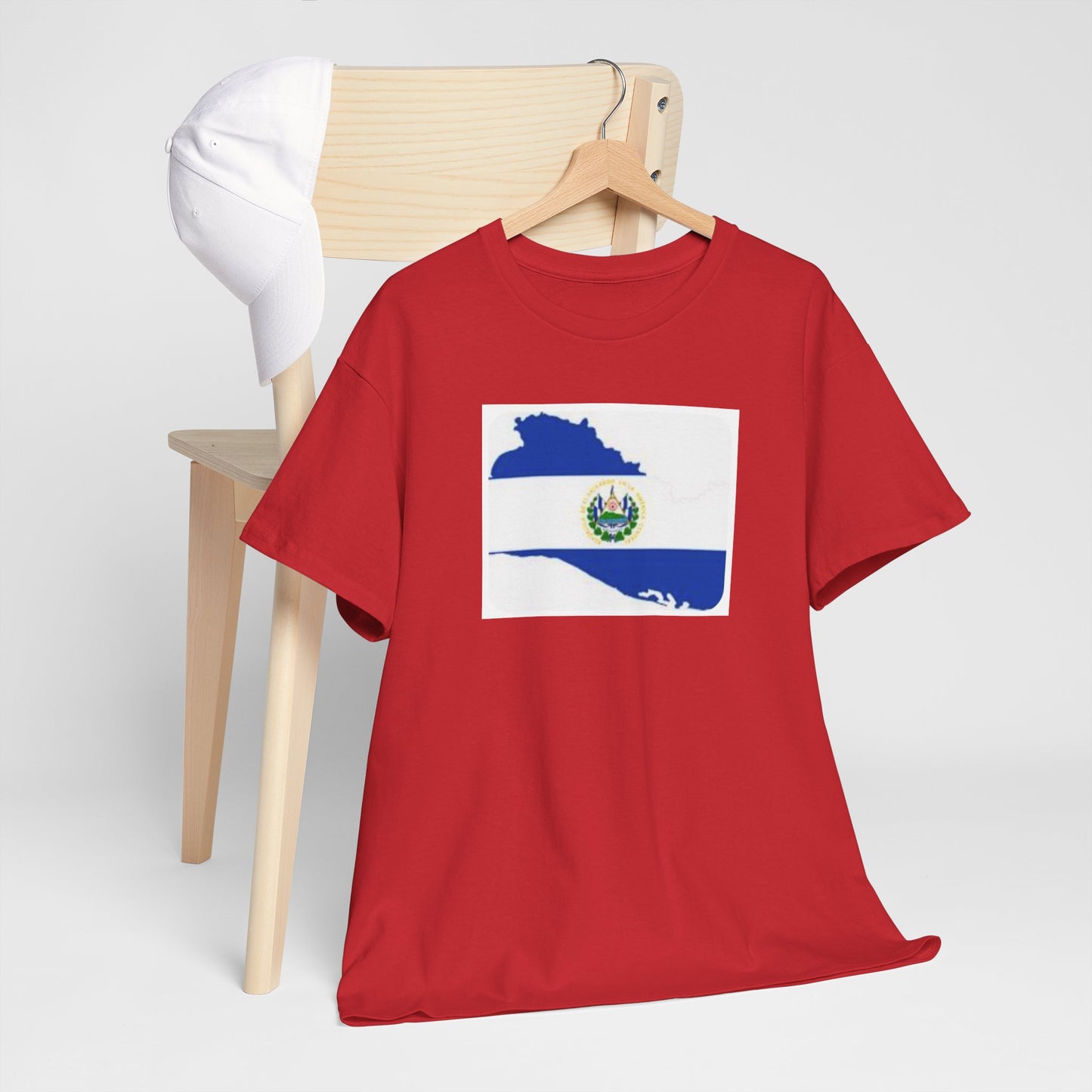 Unisex Heavy Cotton Tee -- el Salvador flag and map