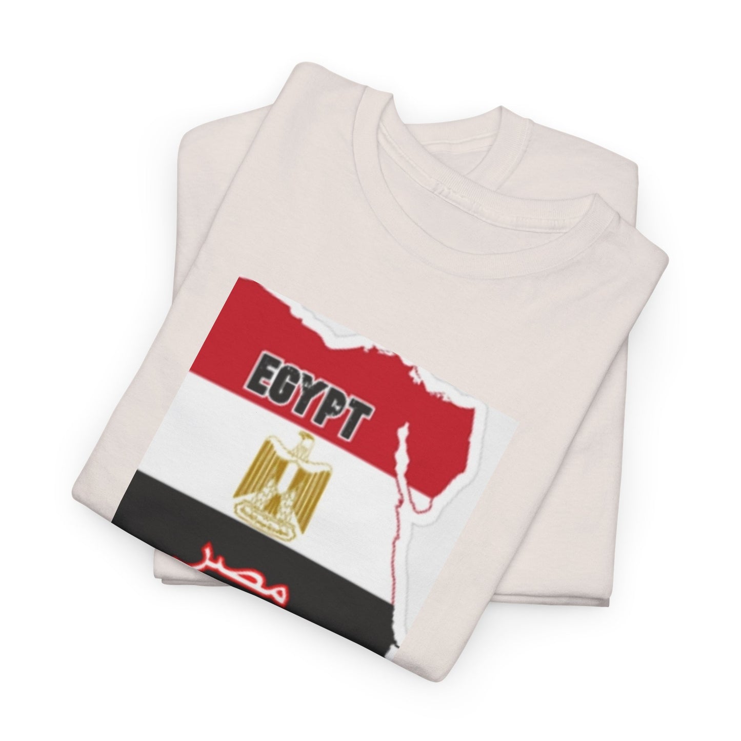 Unisex Heavy Cotton Tee -- Egypt flag and map