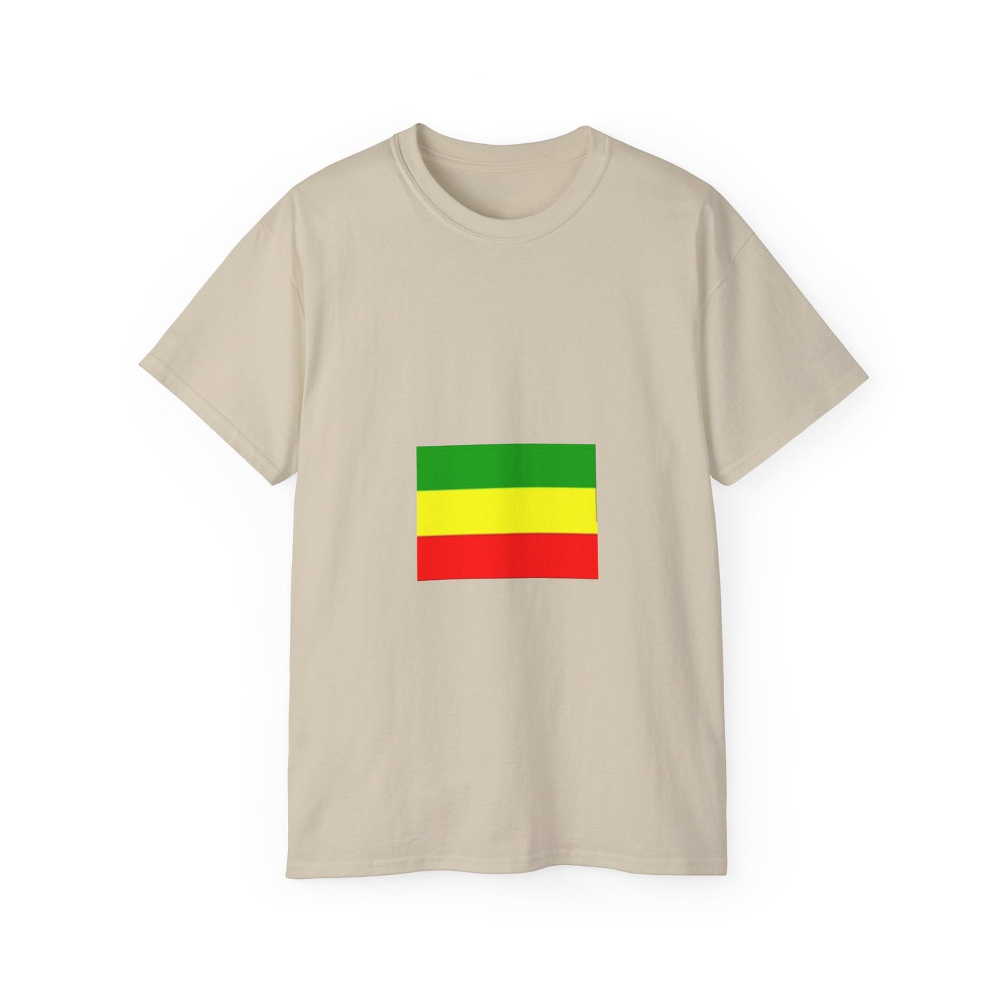 Unisex Ultra Cotton Tee - Ethiopan Flag no star