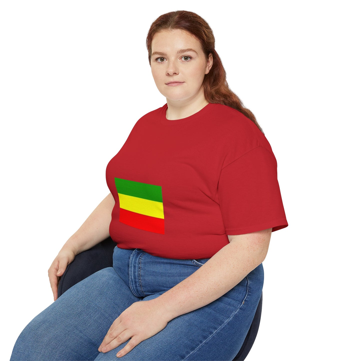 Unisex Ultra Cotton Tee - Ethiopan Flag no star