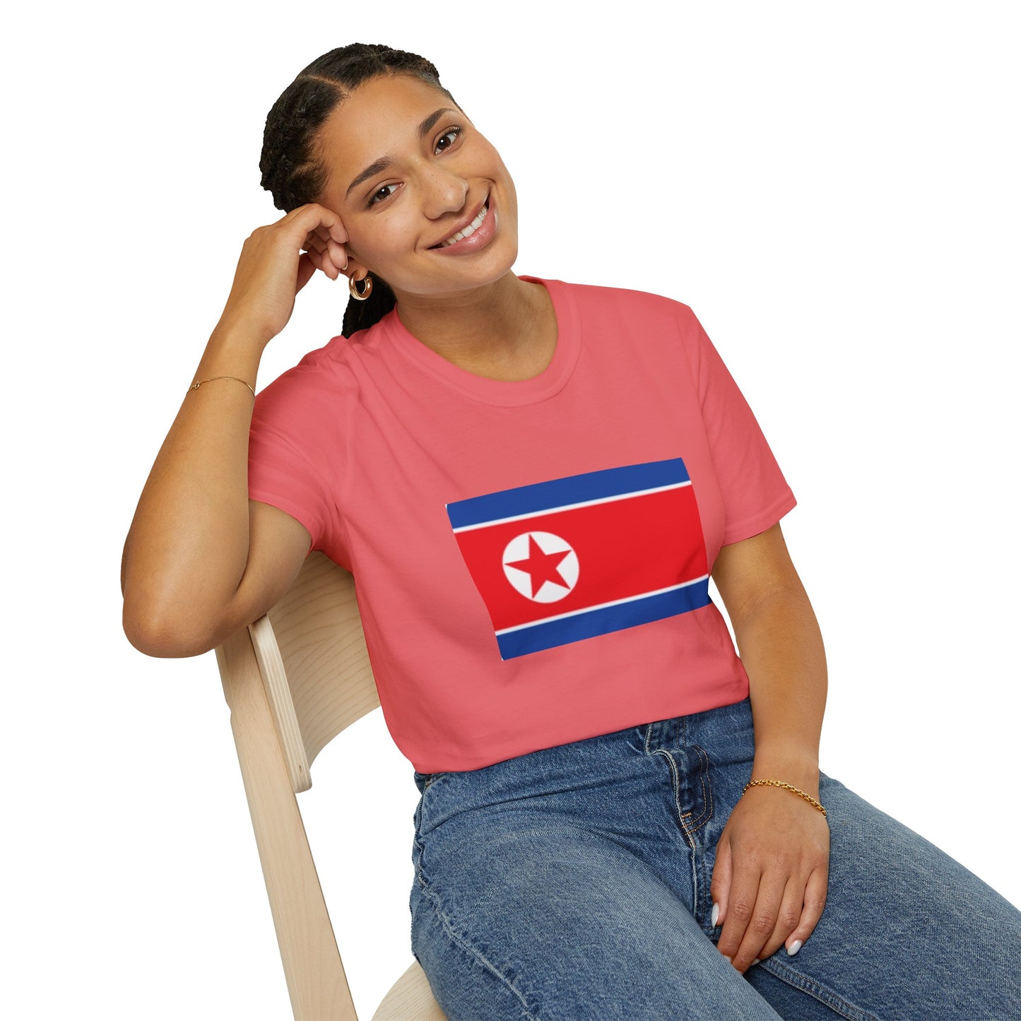 Unisex Softstyle T-Shirt -- North Korea