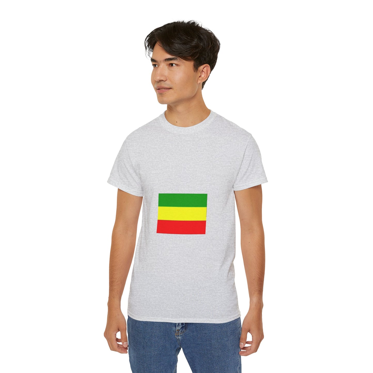 Unisex Ultra Cotton Tee - Ethiopan Flag no star