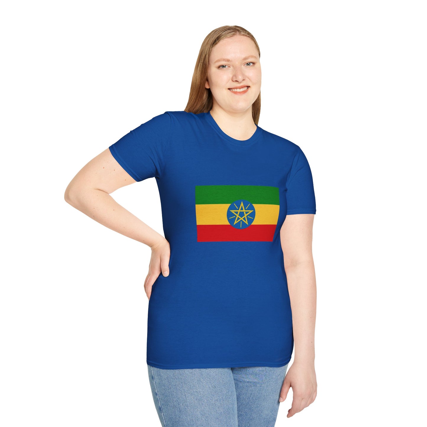 Unisex Softstyle T-Shirt -- Ethiopia Federal Flag