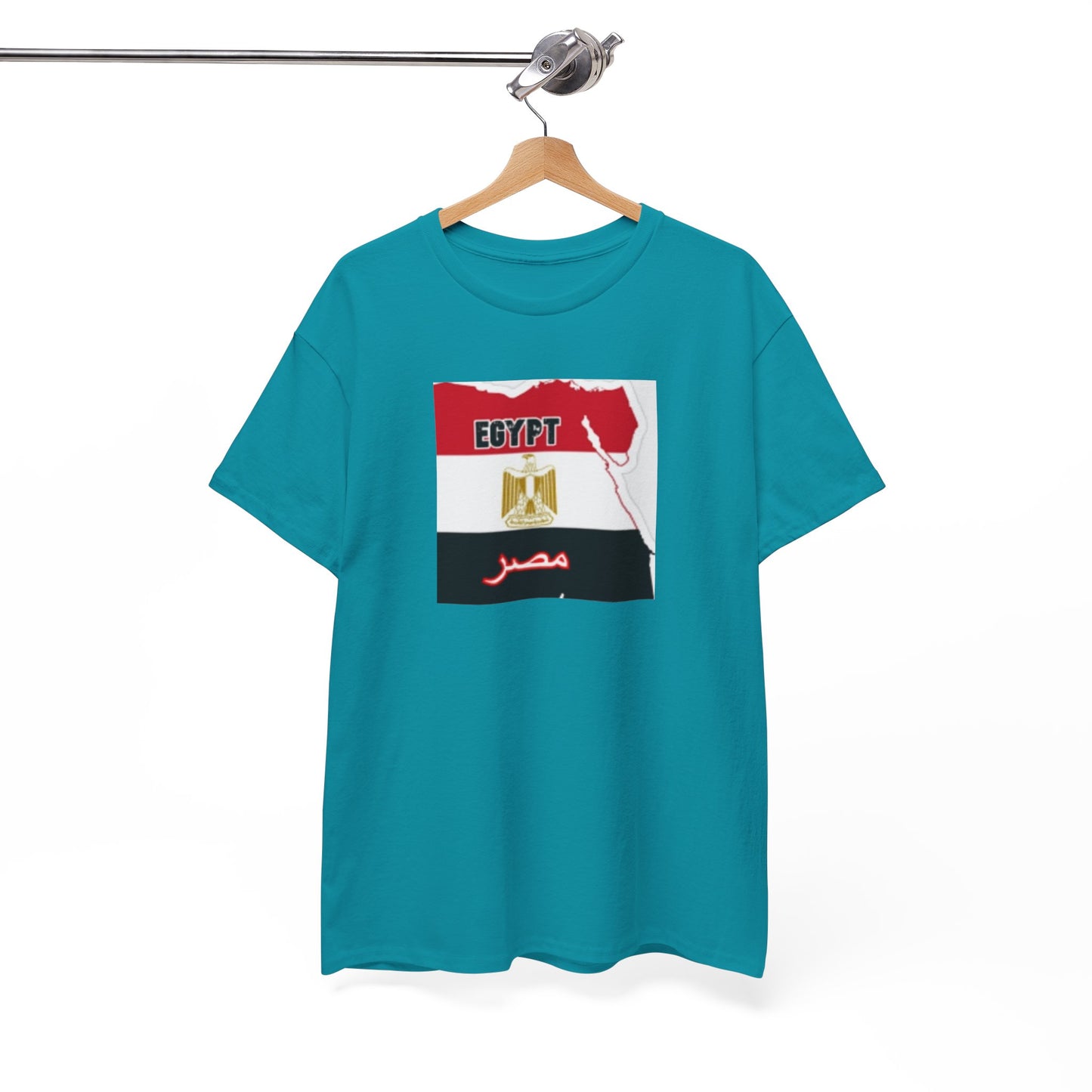Unisex Heavy Cotton Tee -- Egypt flag and map