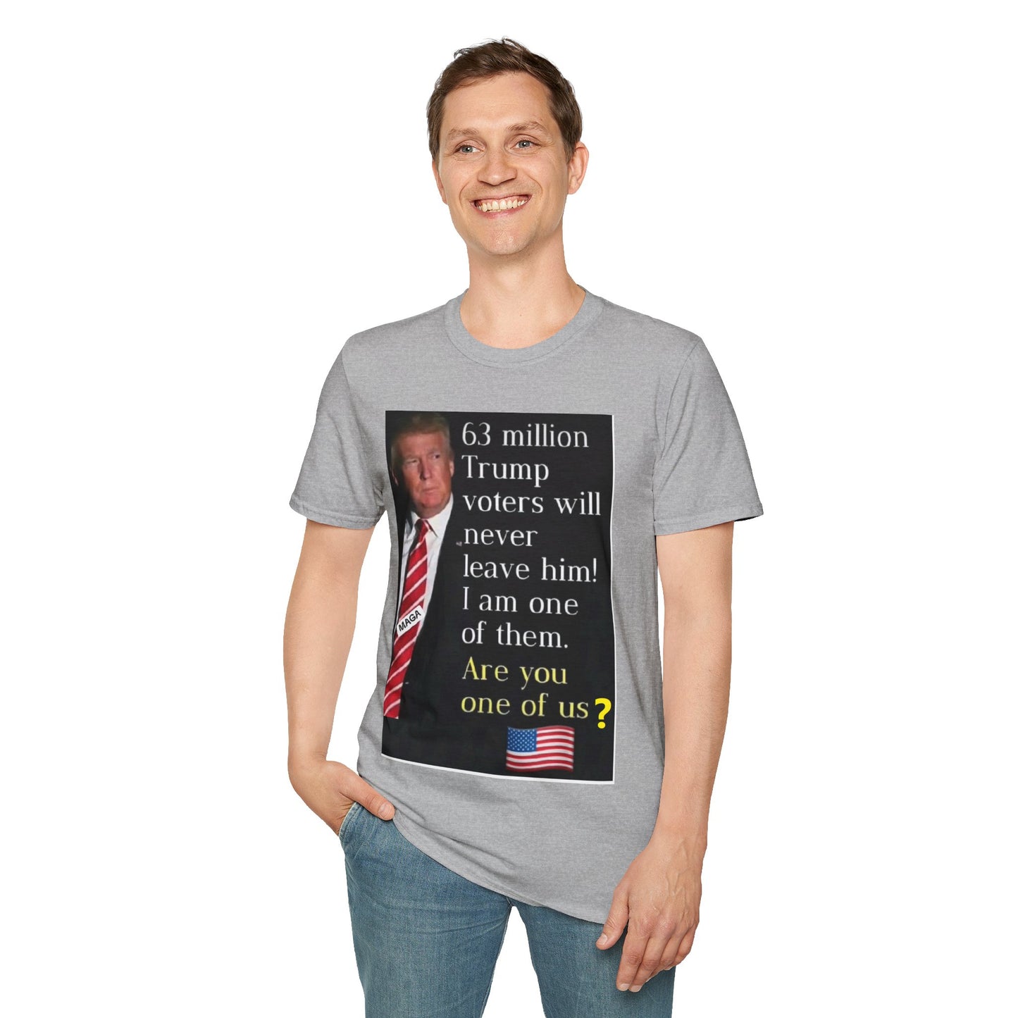 Unisex Softstyle T-Shirt -- Trump 2024
