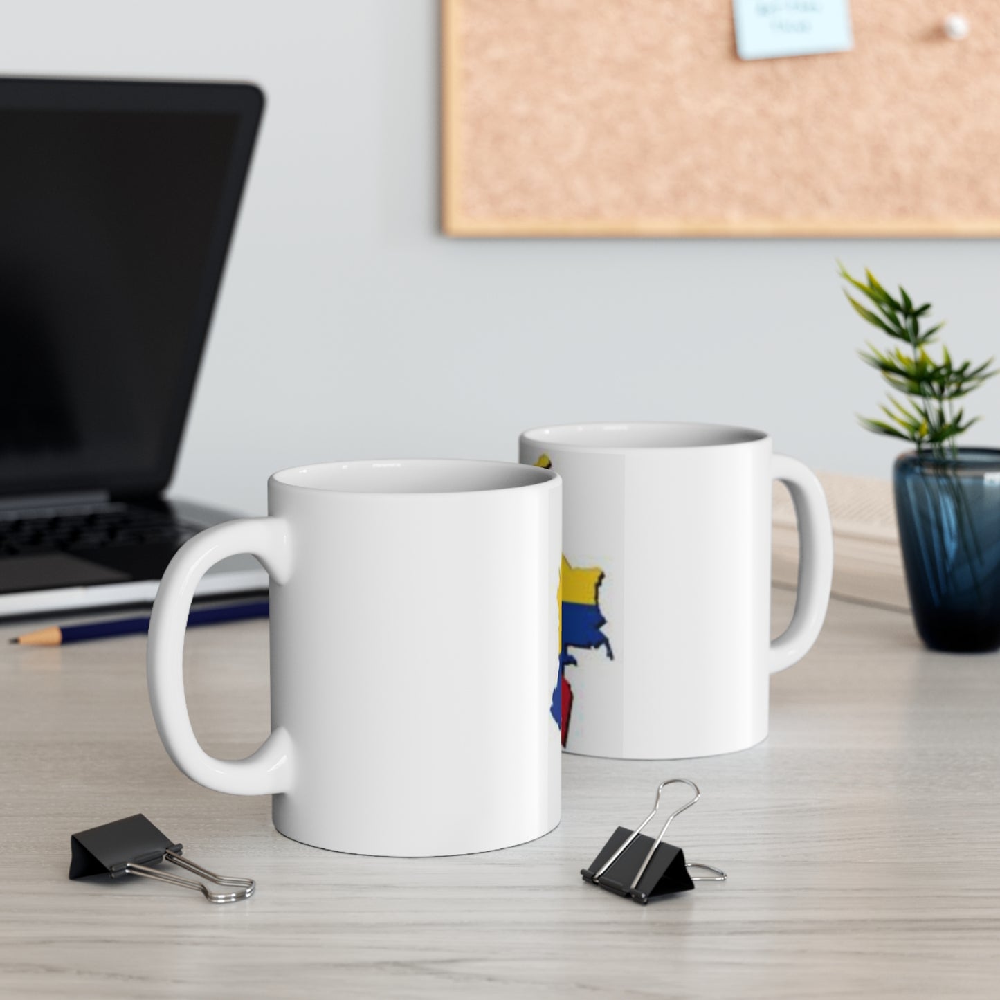 Mug 11oz -- Colombia flag and map