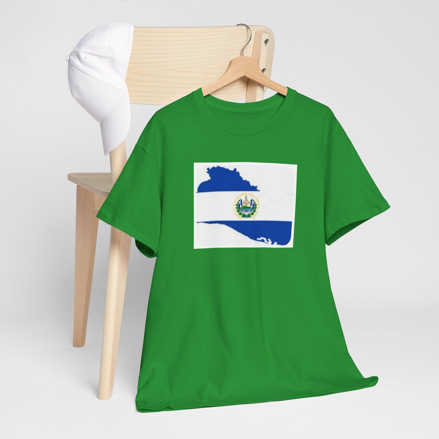 Unisex Heavy Cotton Tee -- el Salvador flag and map