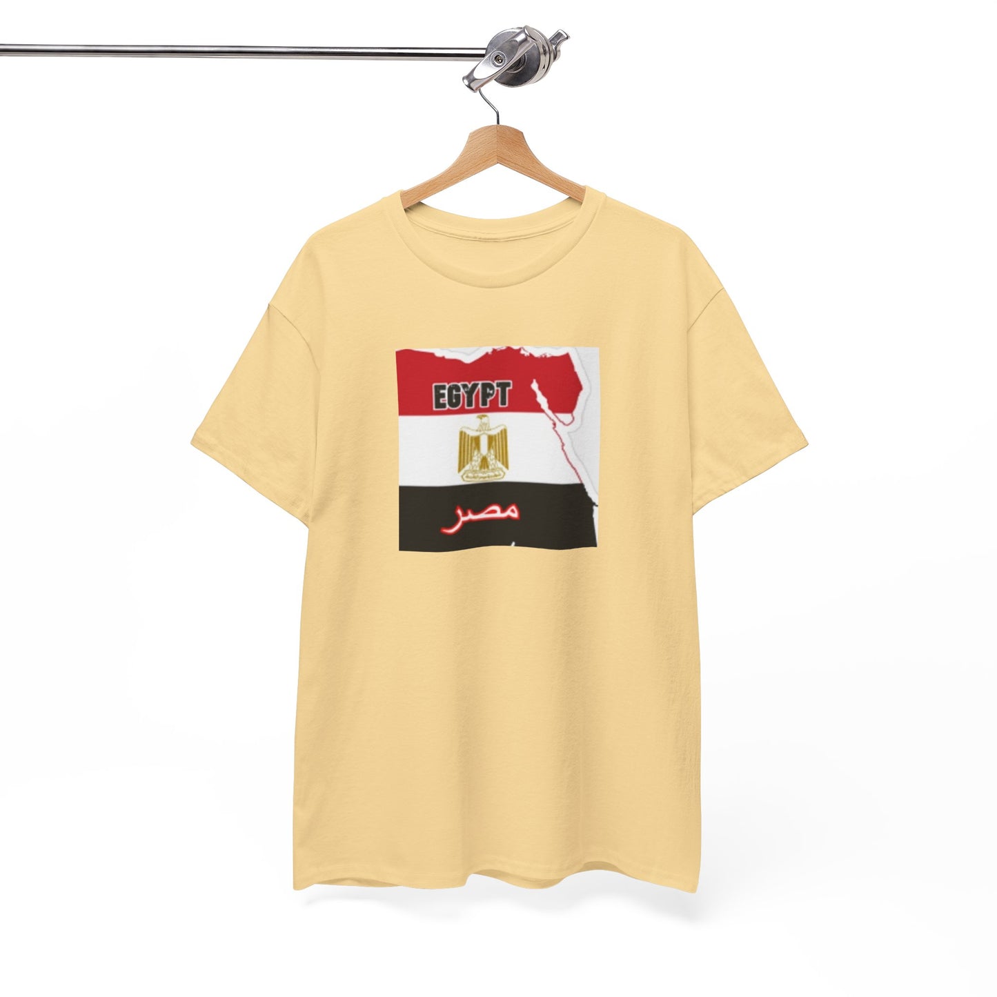 Unisex Heavy Cotton Tee -- Egypt flag and map