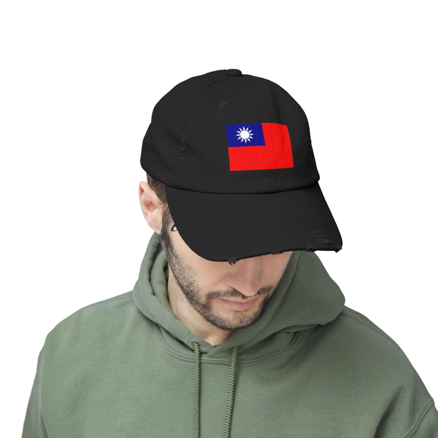 Unisex Distressed Cap -- Taiwan