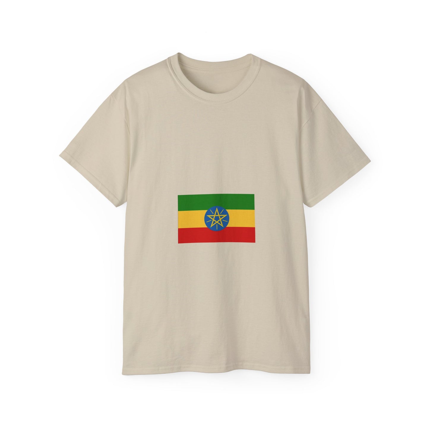 Unisex Ultra Cotton Tee -- Ethiopian Federal Flag Tshirt