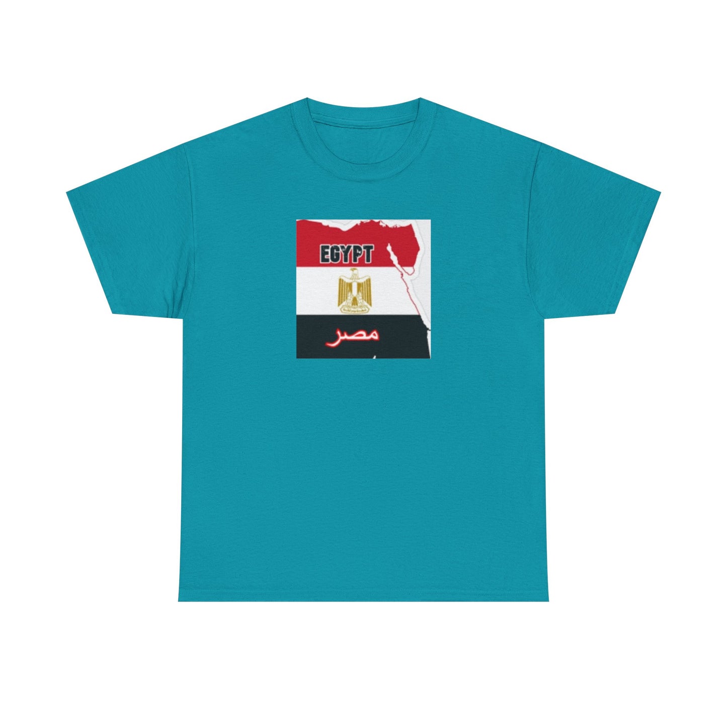 Unisex Heavy Cotton Tee -- Egypt flag and map
