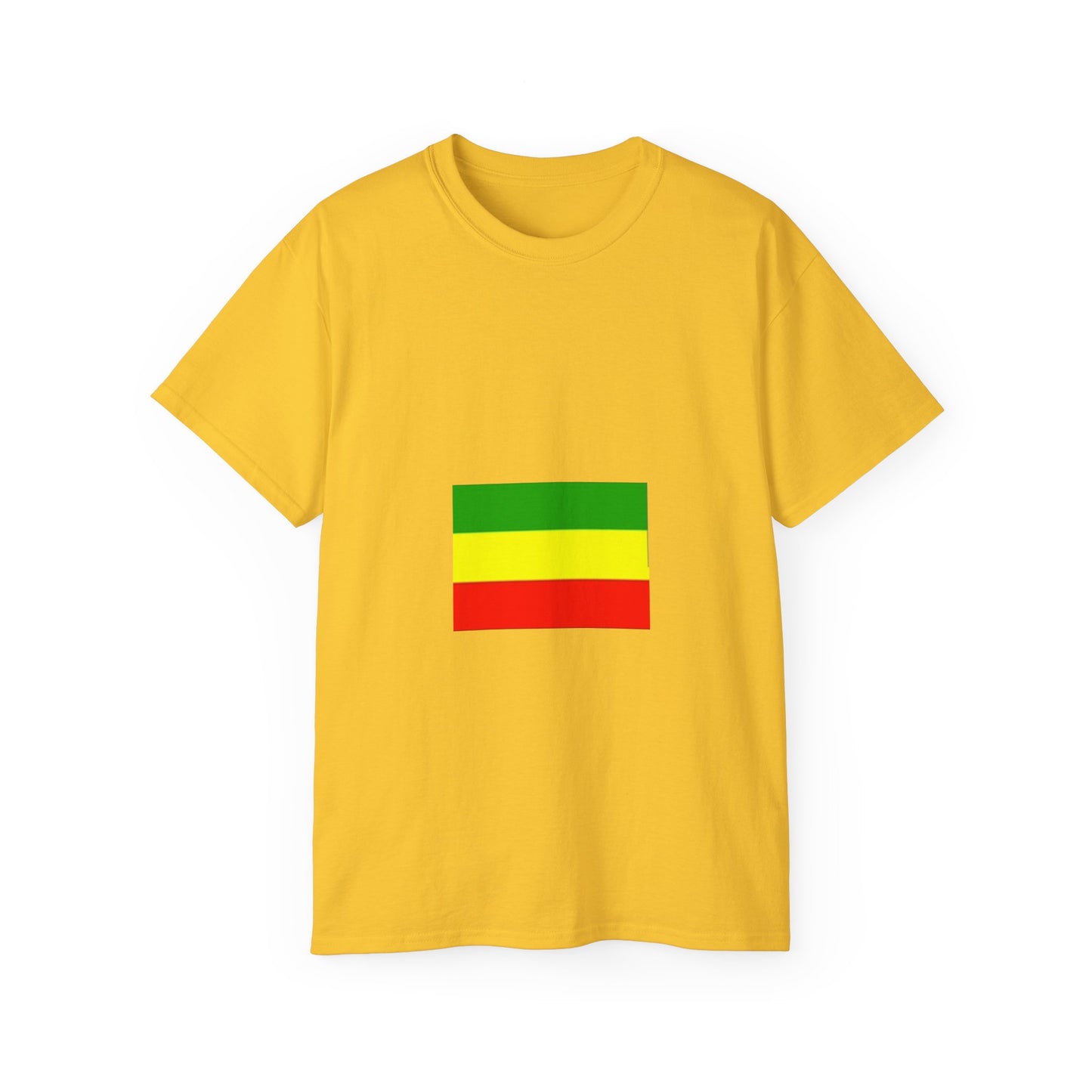 Unisex Ultra Cotton Tee - Ethiopan Flag no star
