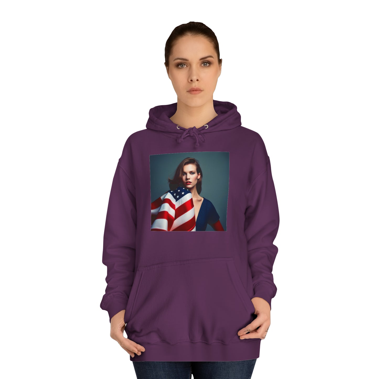 Unisex College Hoodie USA