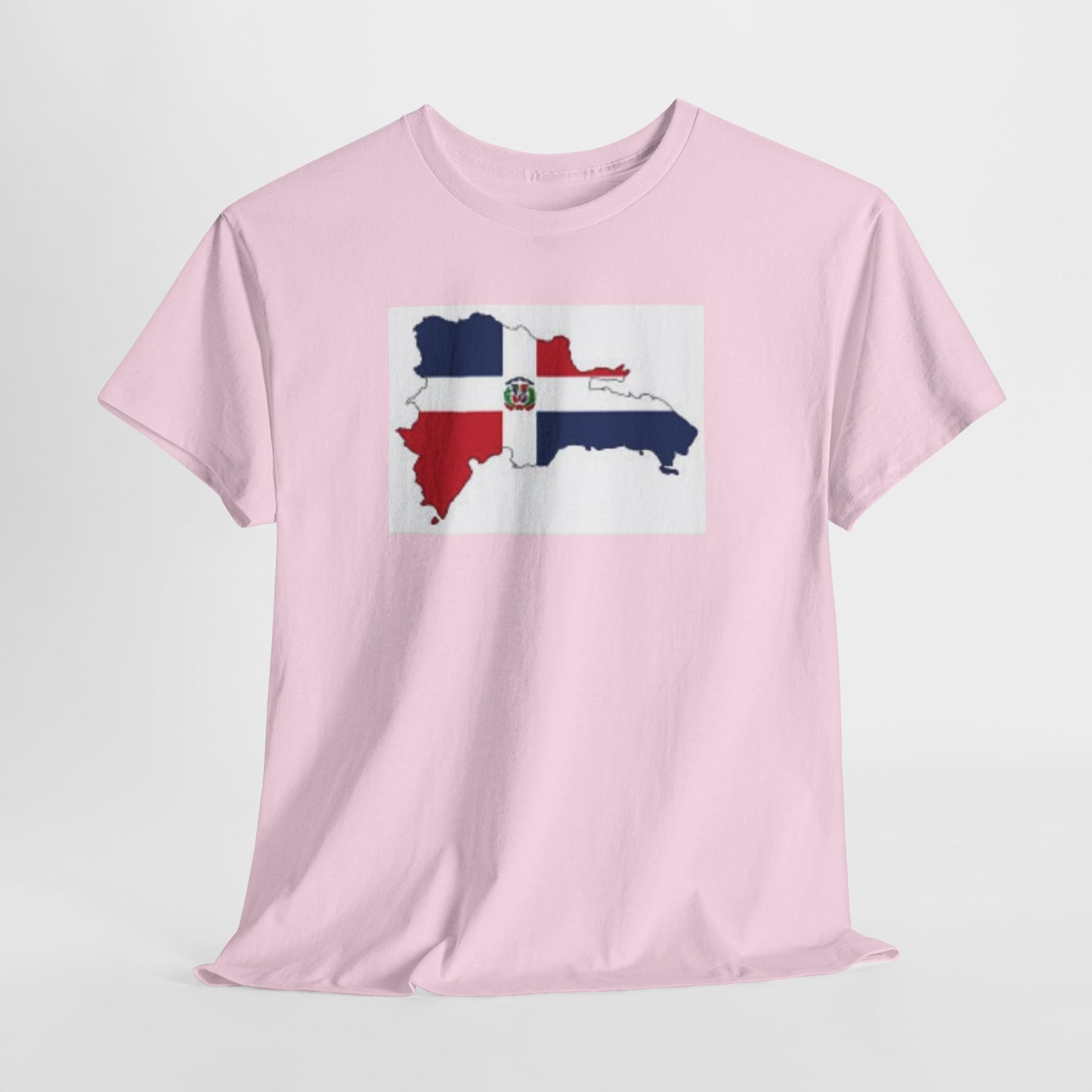 Unisex Heavy Cotton Tee -- Dominican Republic flag and map