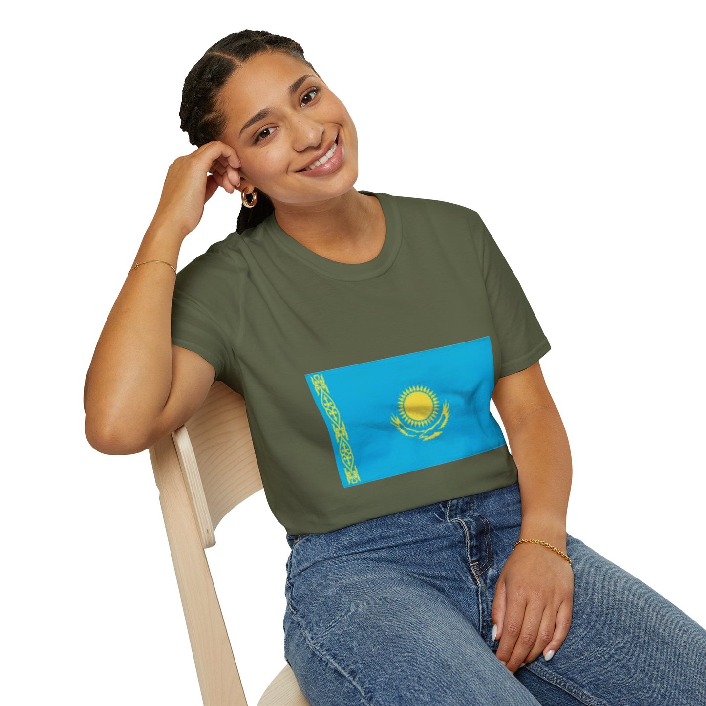 Unisex Softstyle T-Shirt -- Kazakhstan