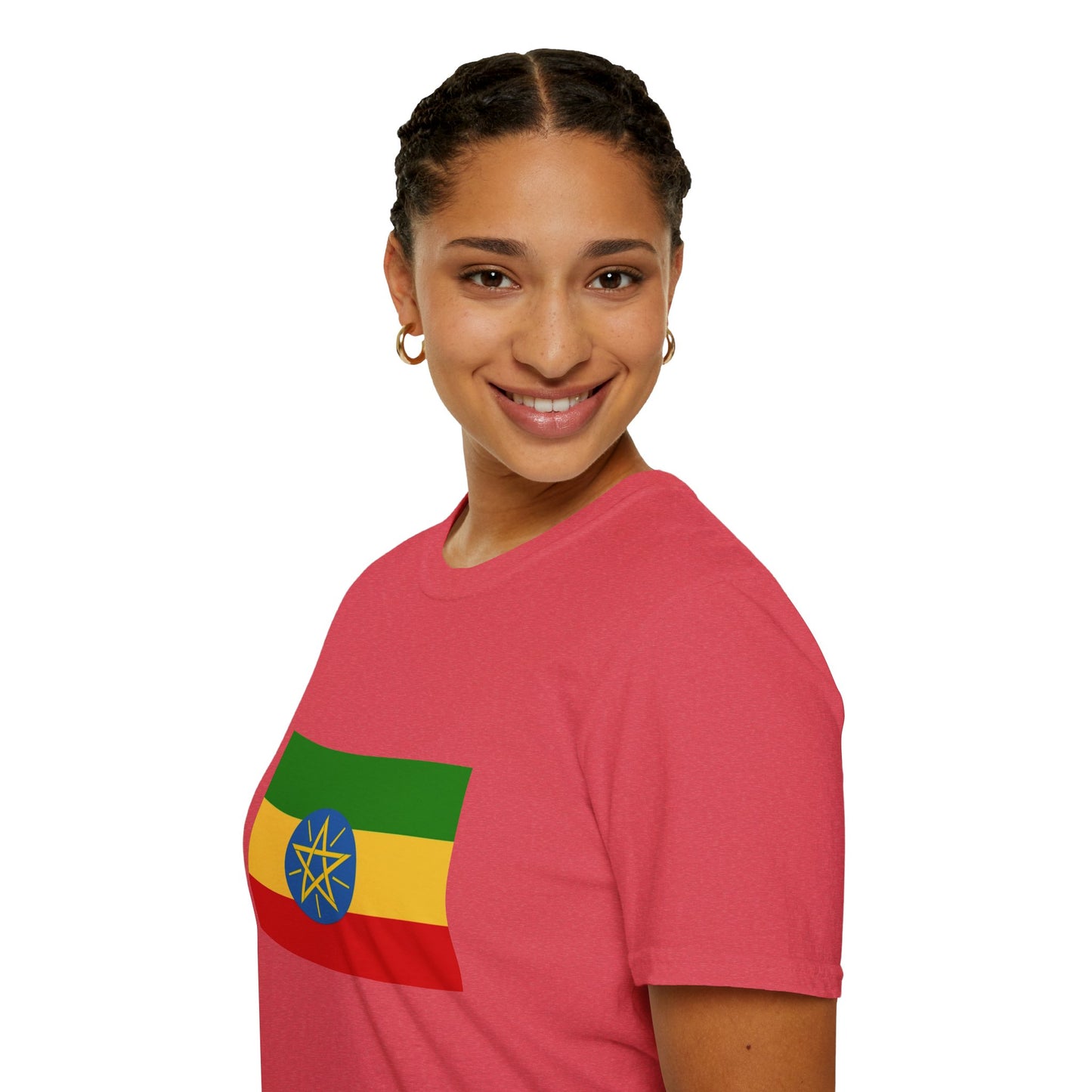 Unisex Softstyle T-Shirt -- Ethiopia Federal Flag