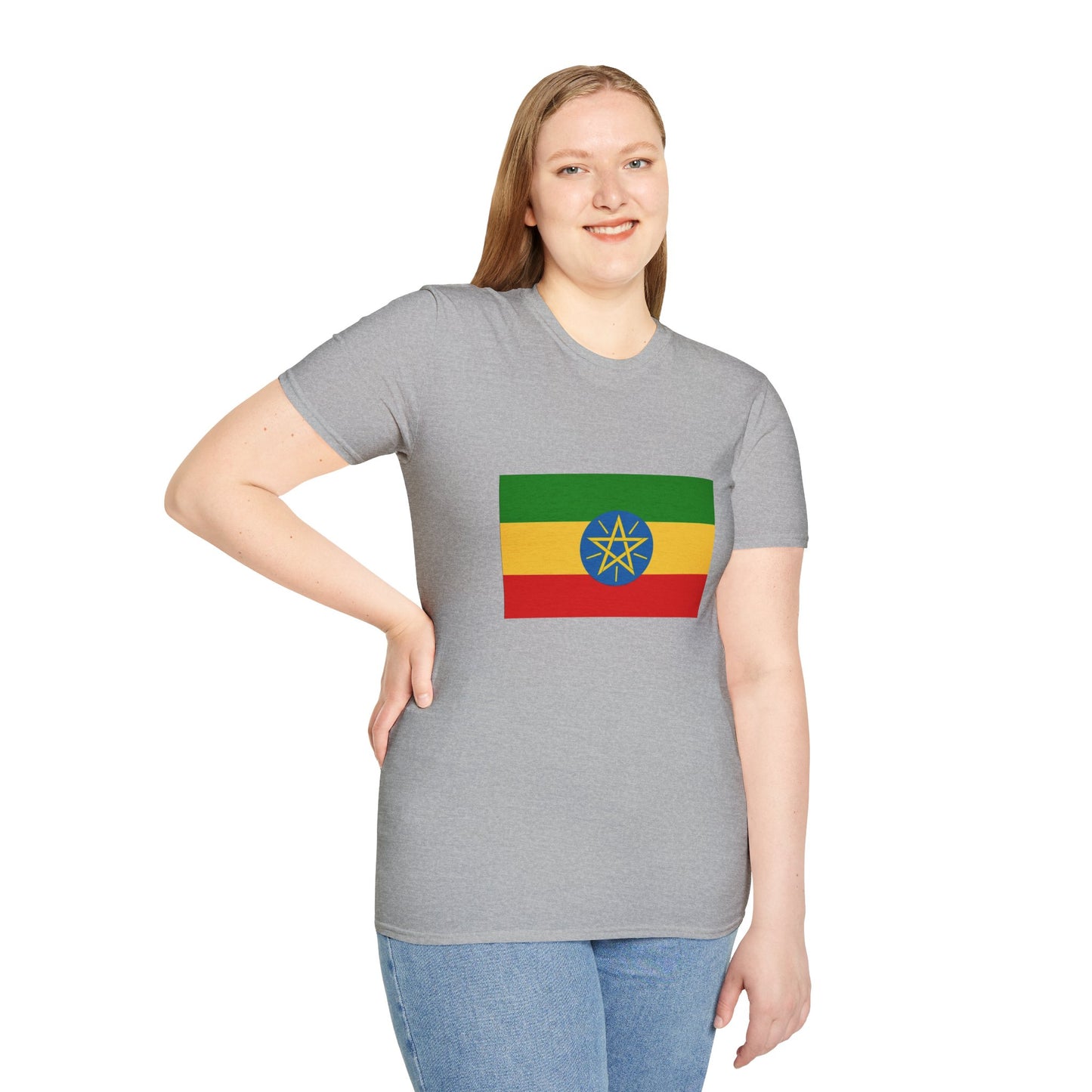 Unisex Softstyle T-Shirt -- Ethiopia Federal Flag