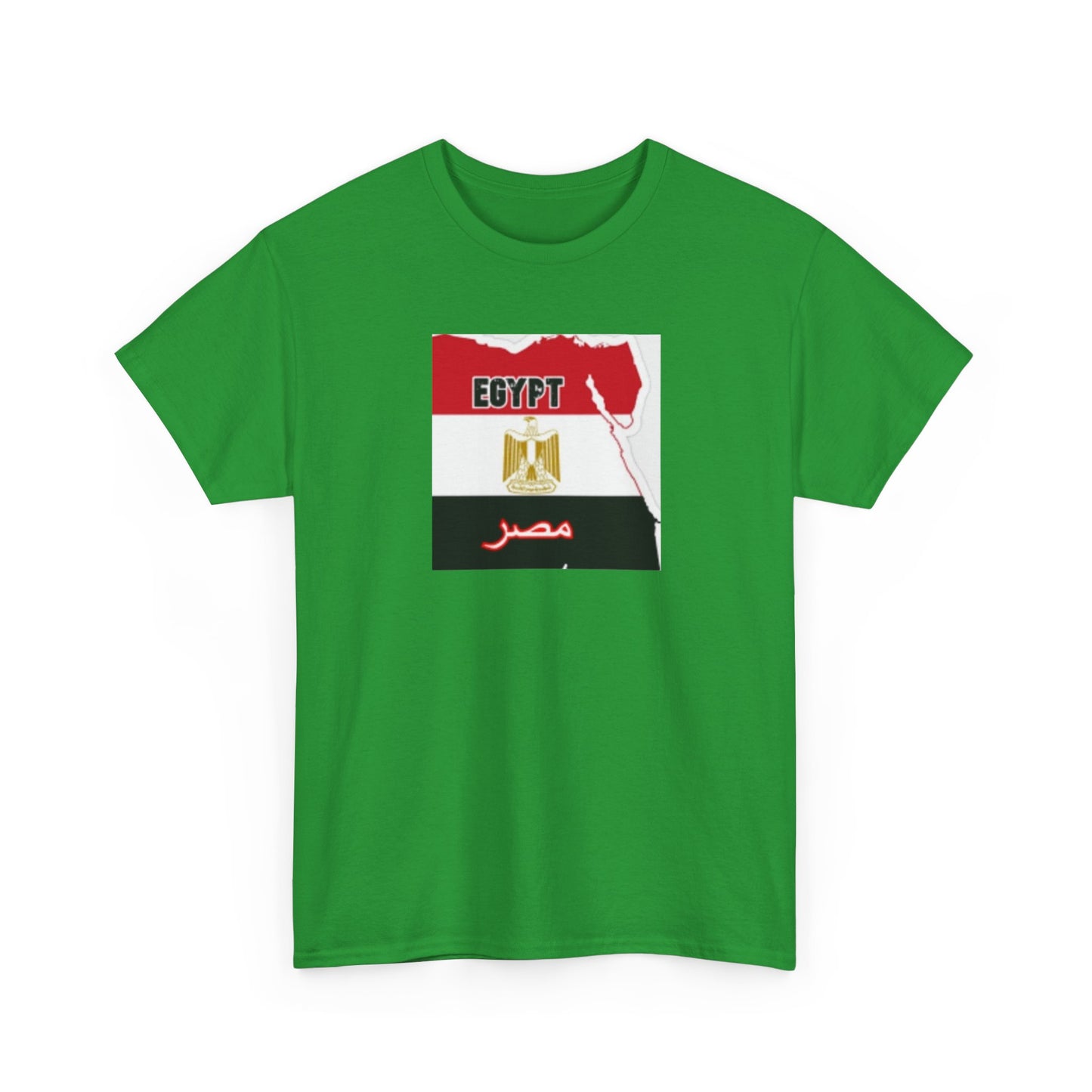 Unisex Heavy Cotton Tee -- Egypt flag and map