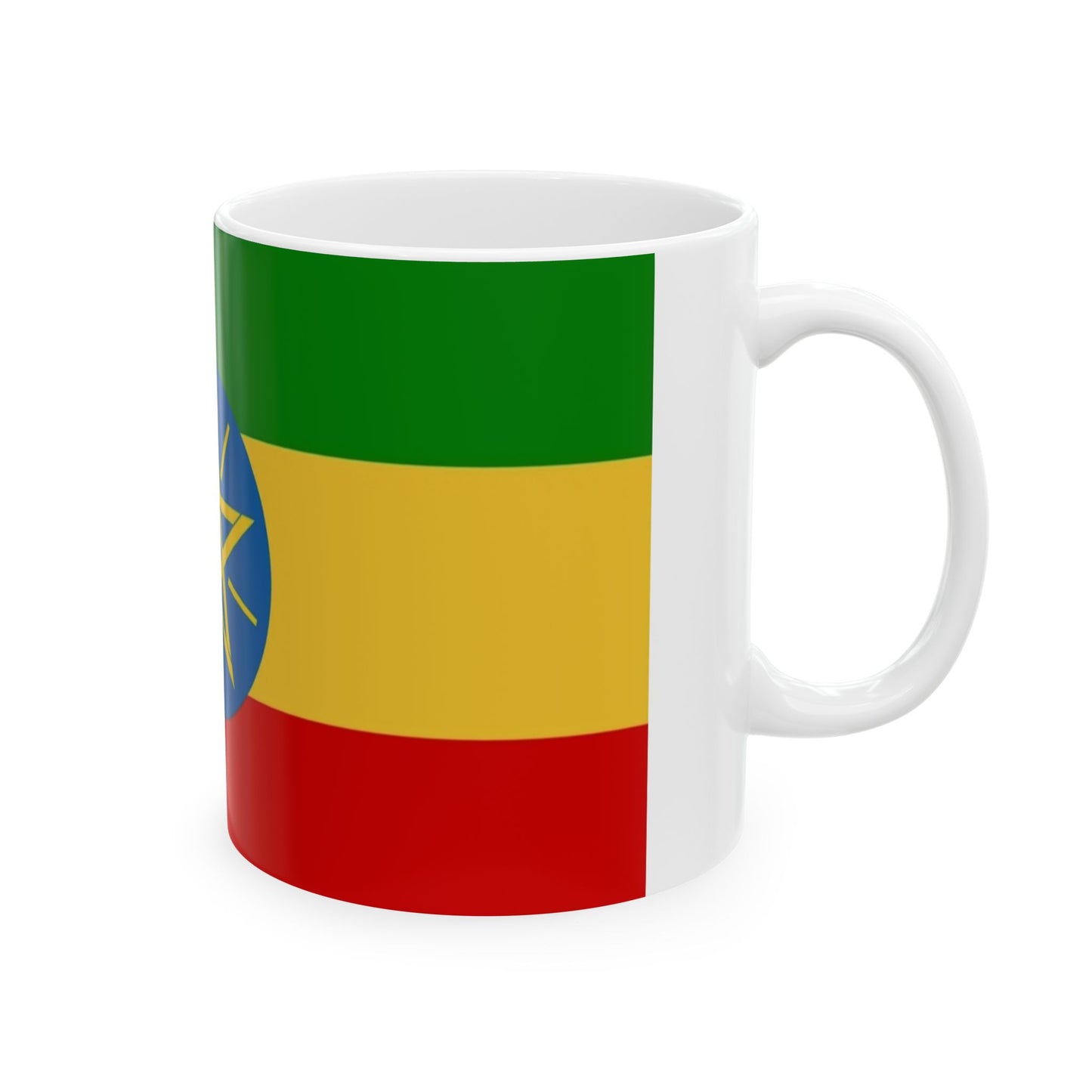 Ceramic Mug 11oz ZZ -- Ethiopian Federl Flag