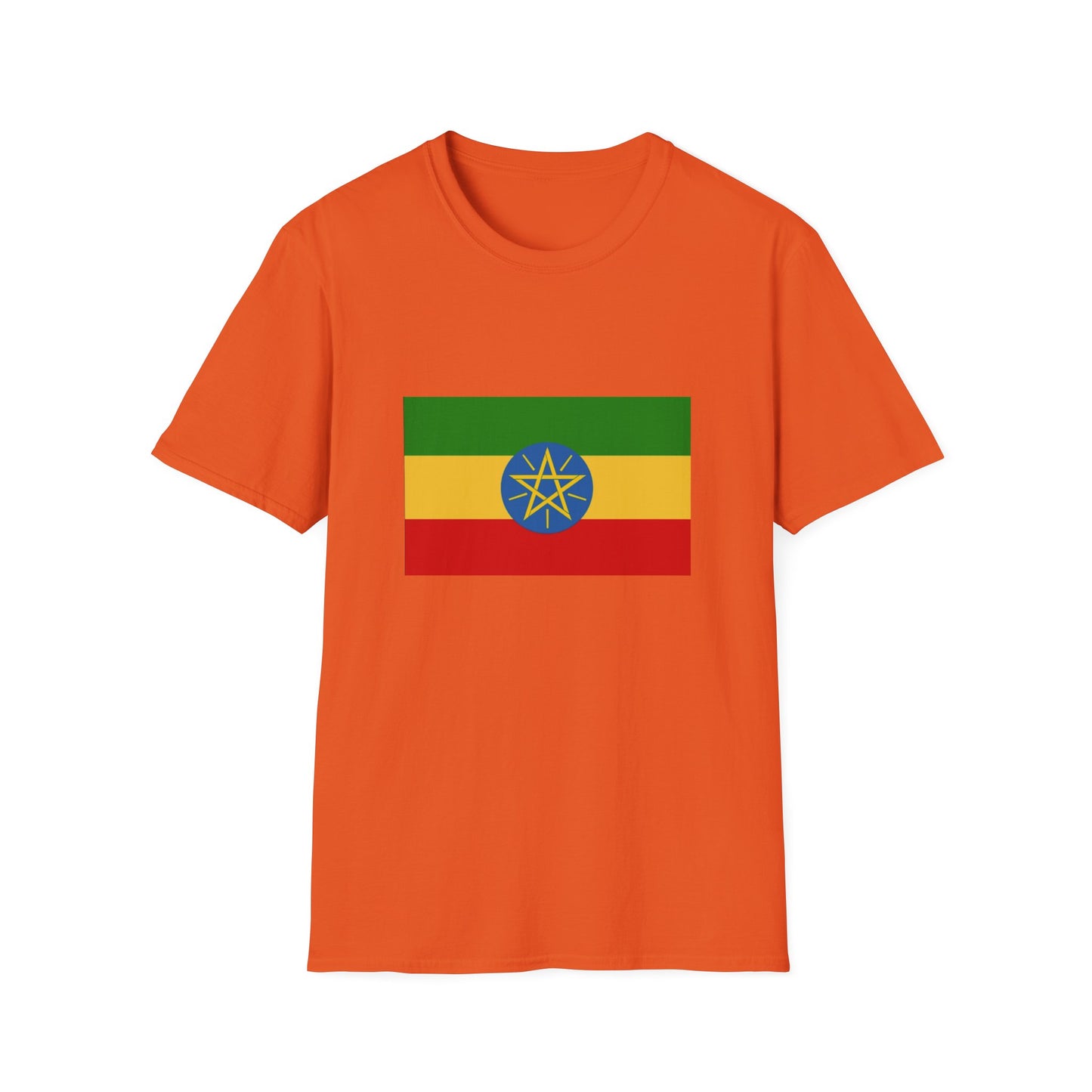 Unisex Softstyle T-Shirt -- Ethiopia Federal Flag