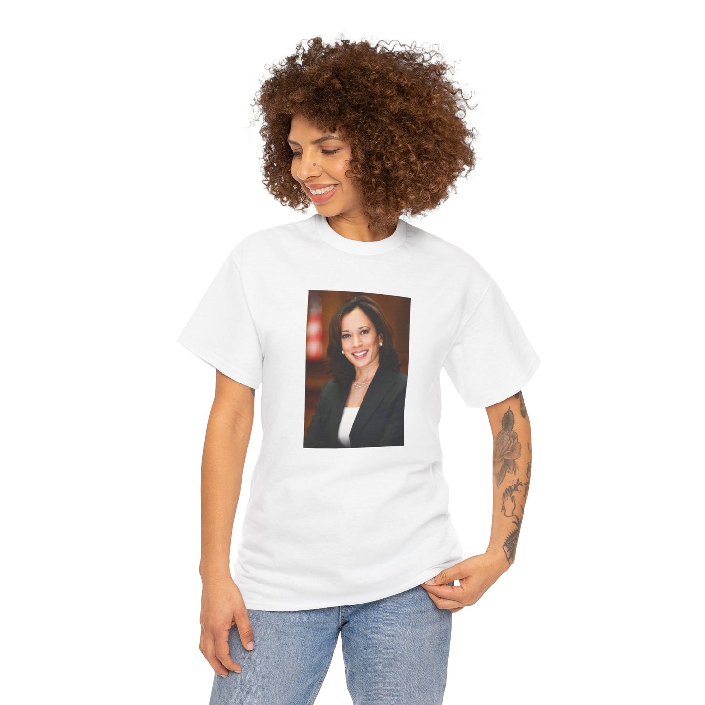 Unisex Heavy Cotton Tee -- Kamala Harris 2024