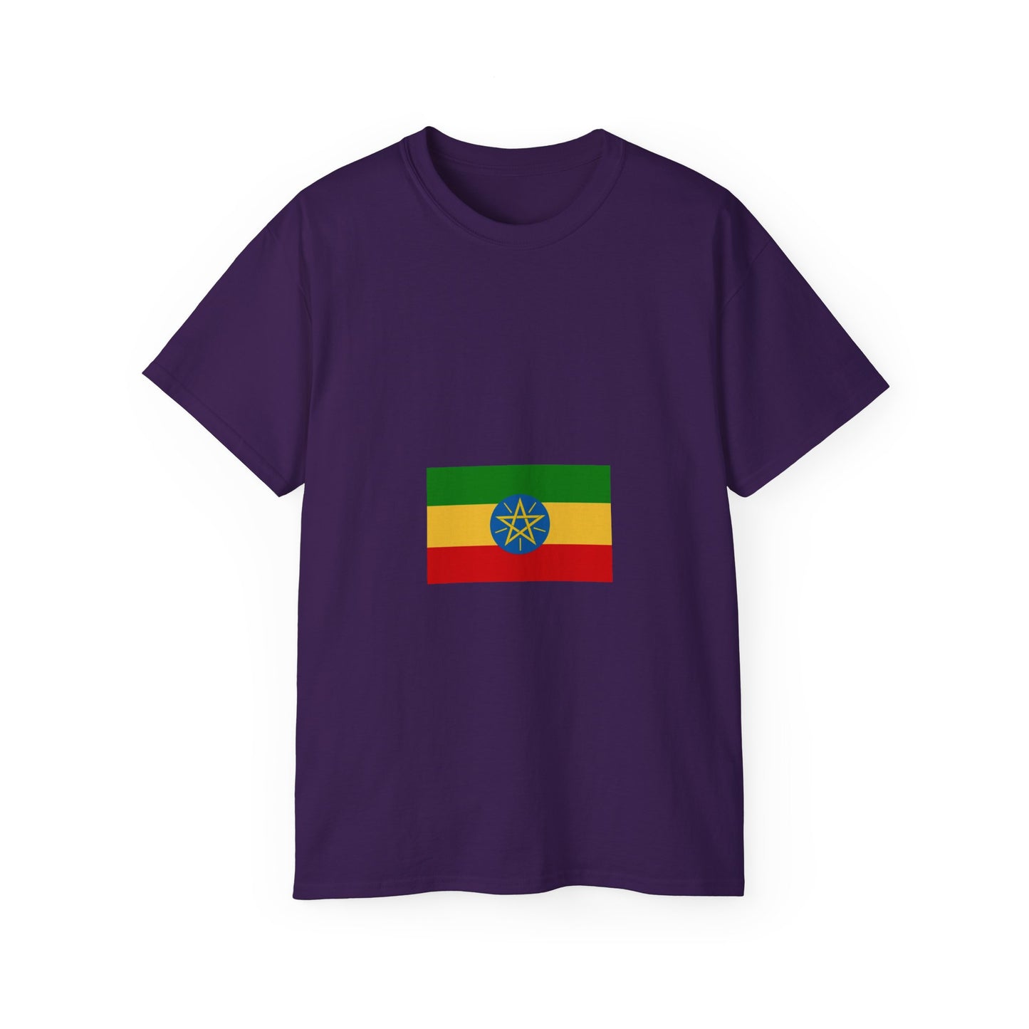 Unisex Ultra Cotton Tee -- Ethiopian Federal Flag Tshirt