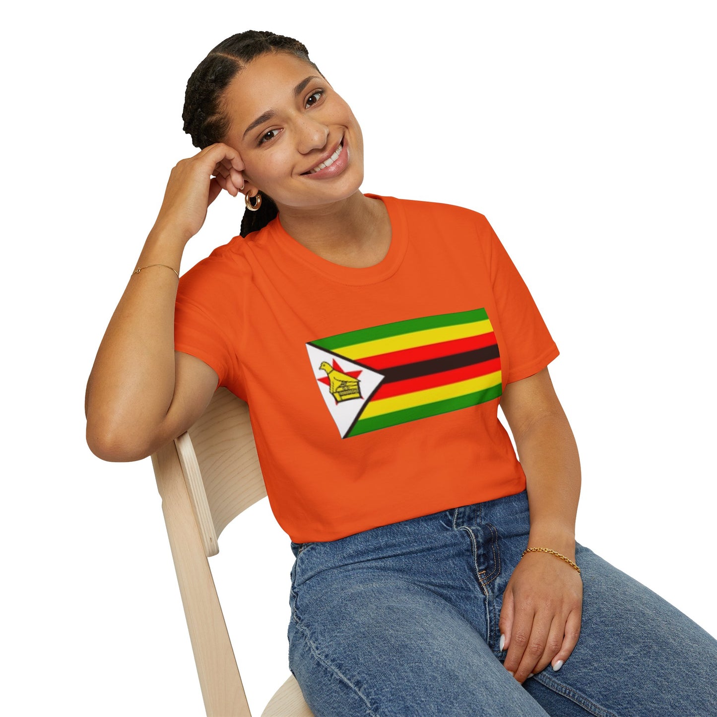 Unisex Softstyle T-Shirt -- Zimbabwe