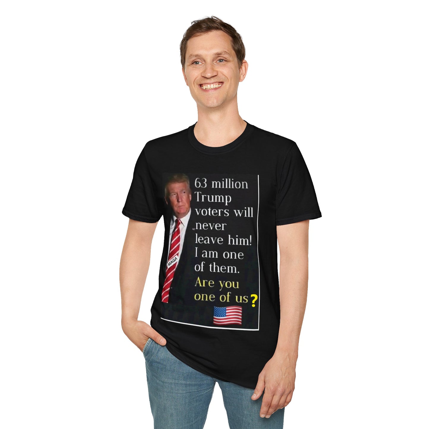 Unisex Softstyle T-Shirt -- Trump 2024