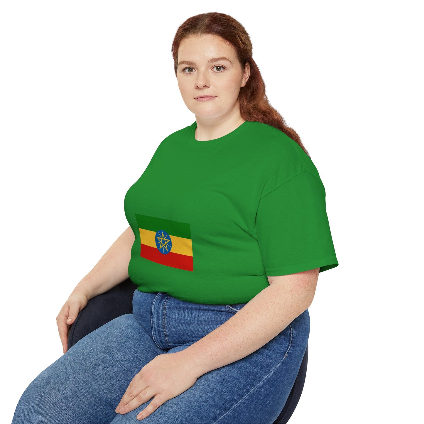 Unisex Ultra Cotton Tee -- Ethiopian Federal Flag Tshirt