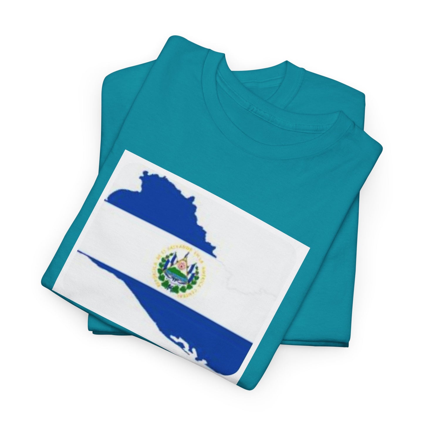 Unisex Heavy Cotton Tee -- el Salvador flag and map