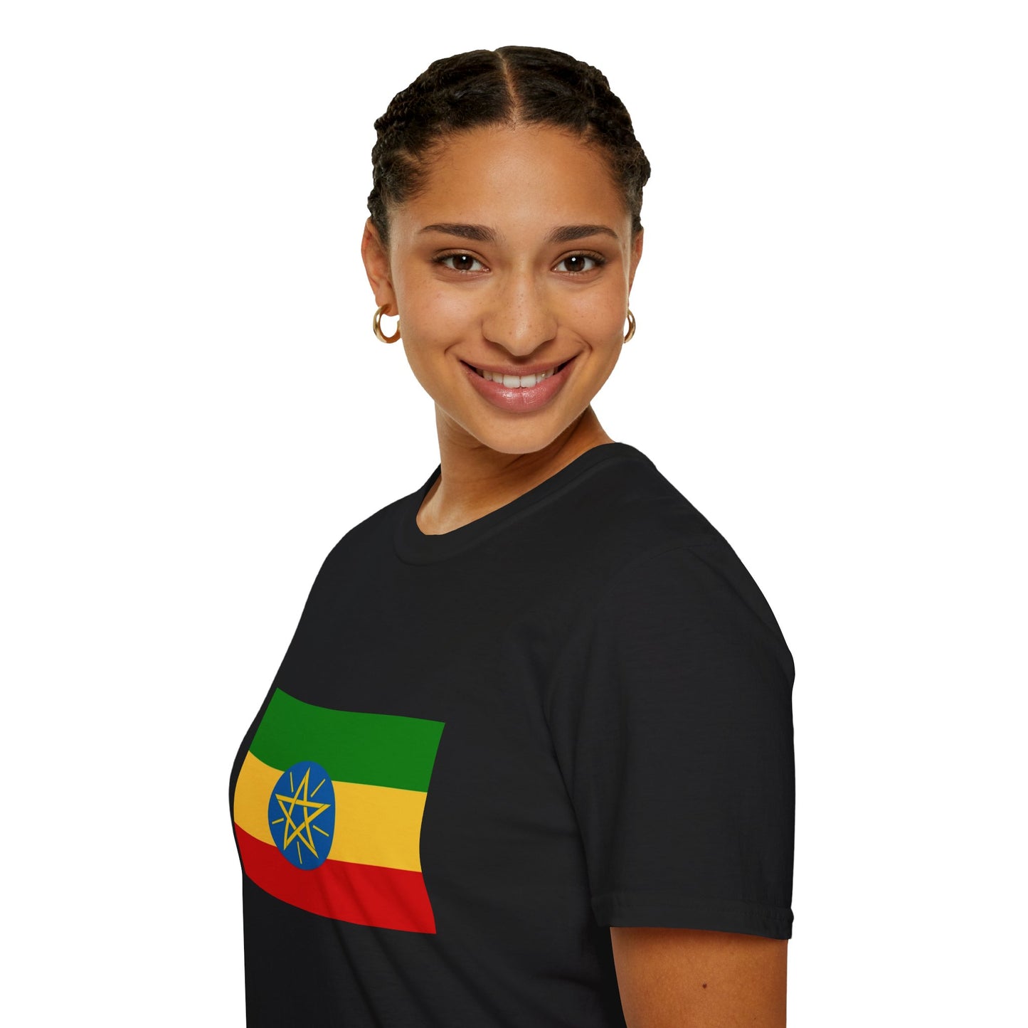 Unisex Softstyle T-Shirt -- Ethiopia Federal Flag