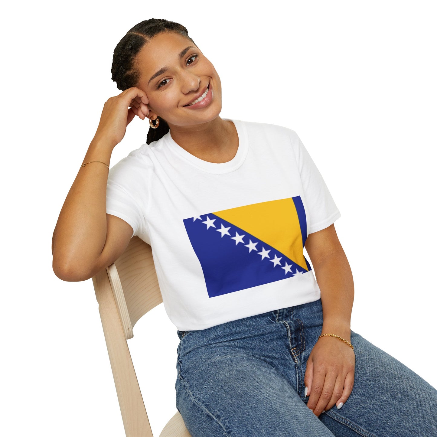 Unisex Softstyle T-Shirt -- Bosnia Herzegovina