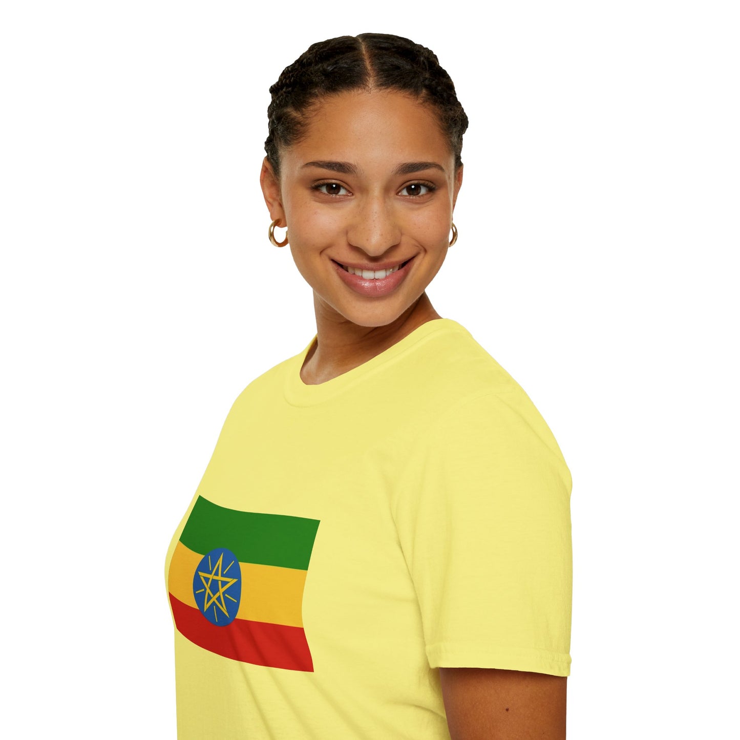 Unisex Softstyle T-Shirt -- Ethiopia Federal Flag