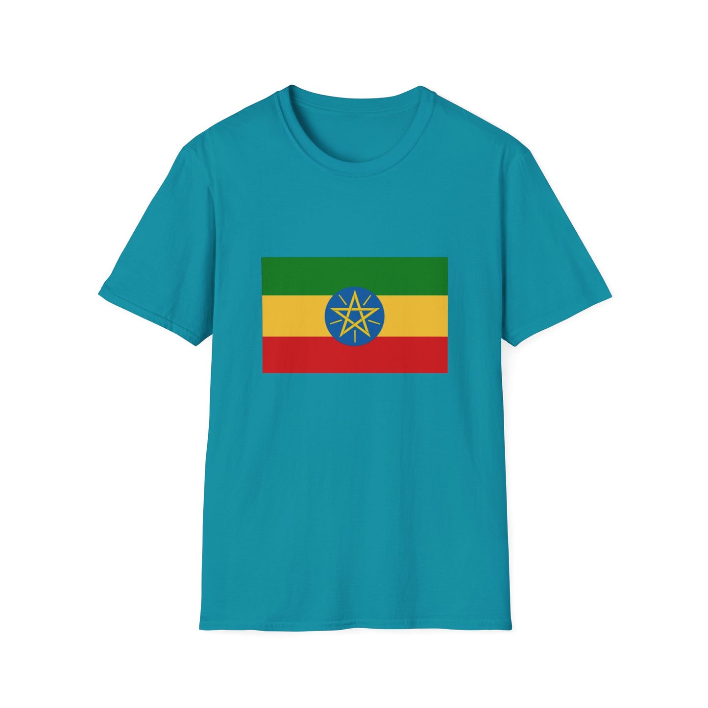 Unisex Softstyle T-Shirt -- Ethiopia Federal Flag