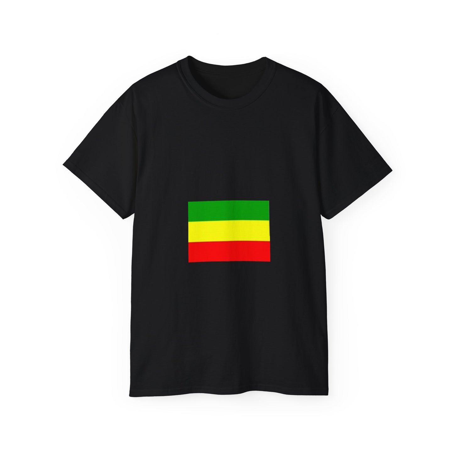 Unisex Ultra Cotton Tee - Ethiopan Flag no star