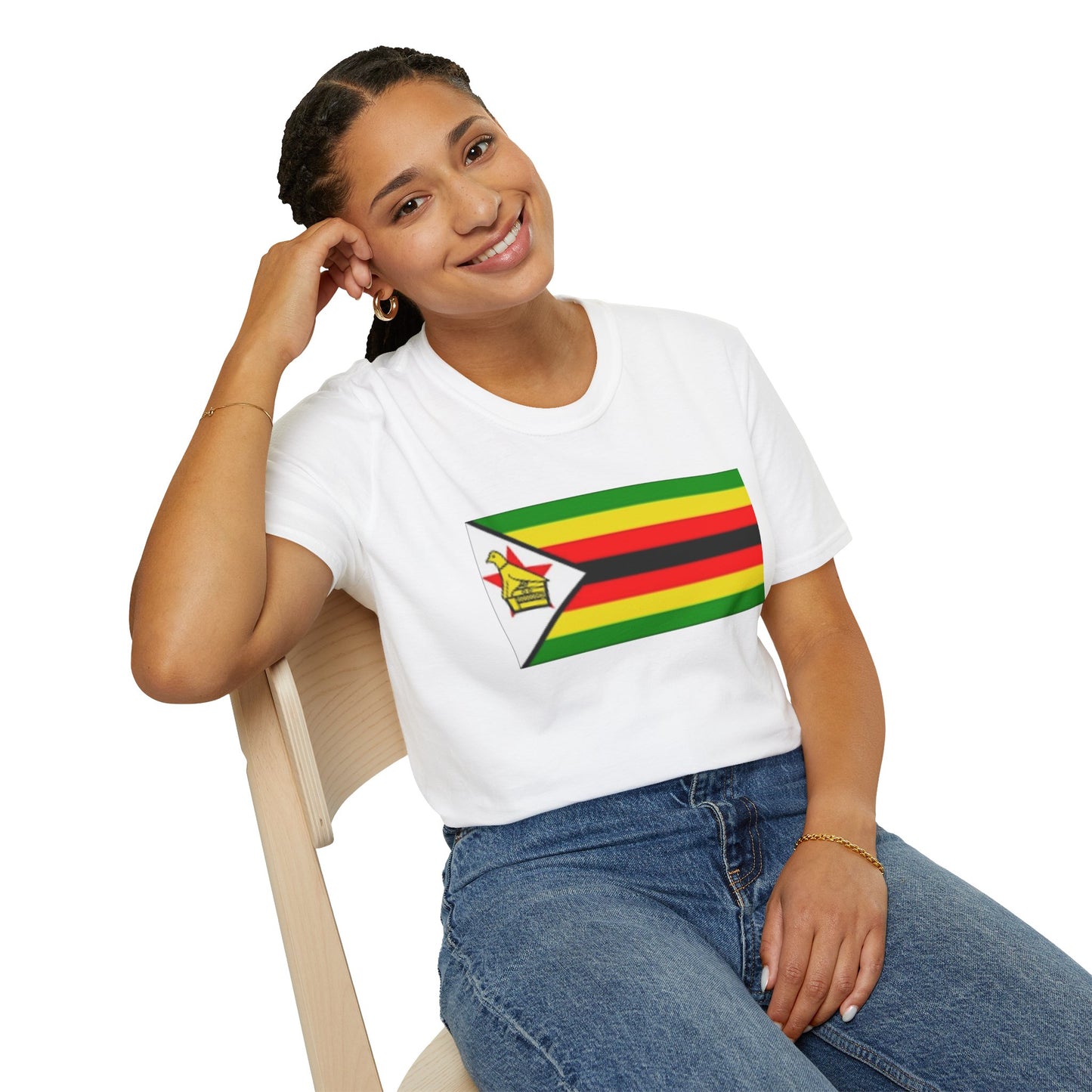 Unisex Softstyle T-Shirt -- Zimbabwe